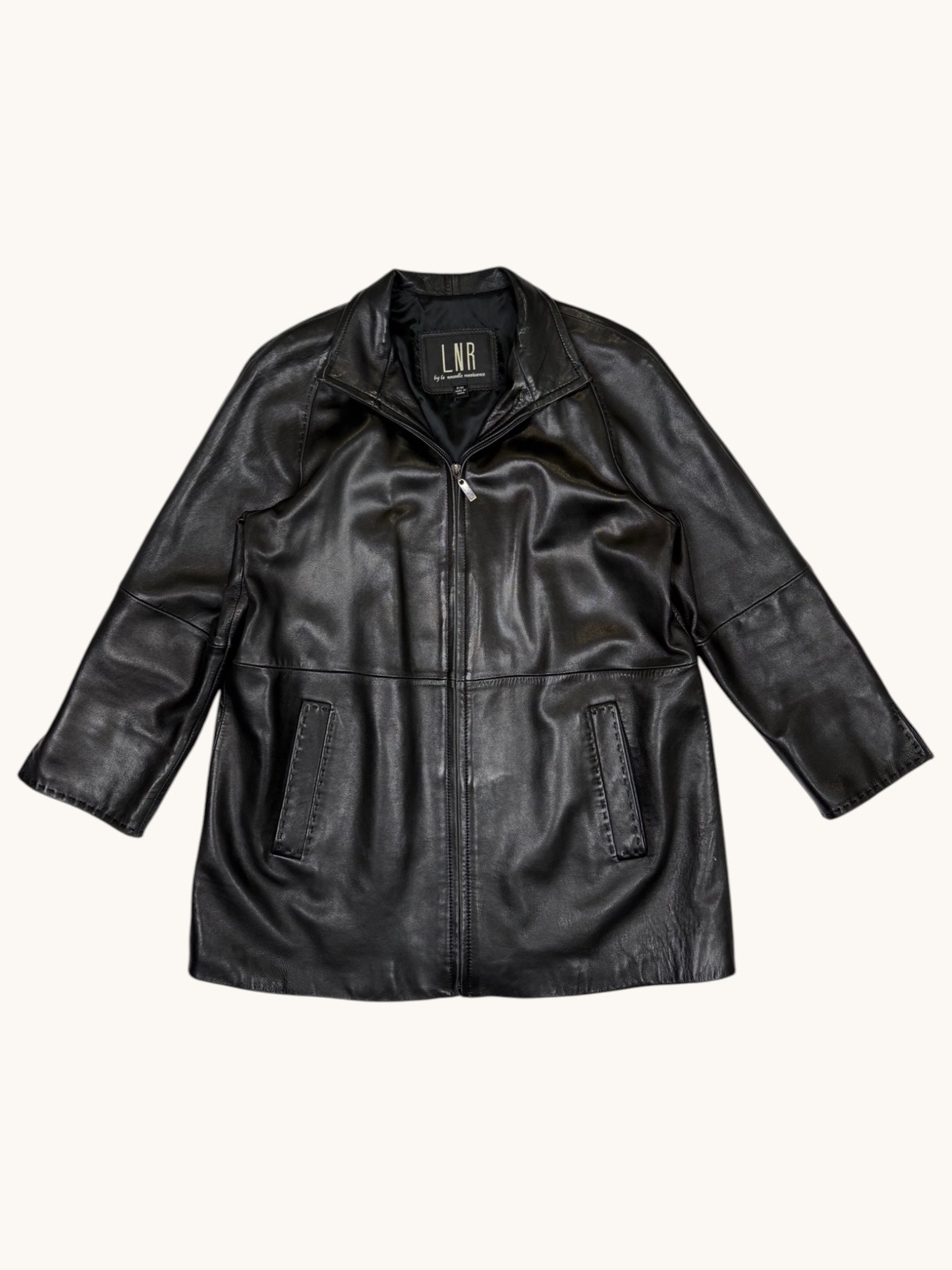 90s LNR Black Leather Jacket - M – Rose Daddy Vintage