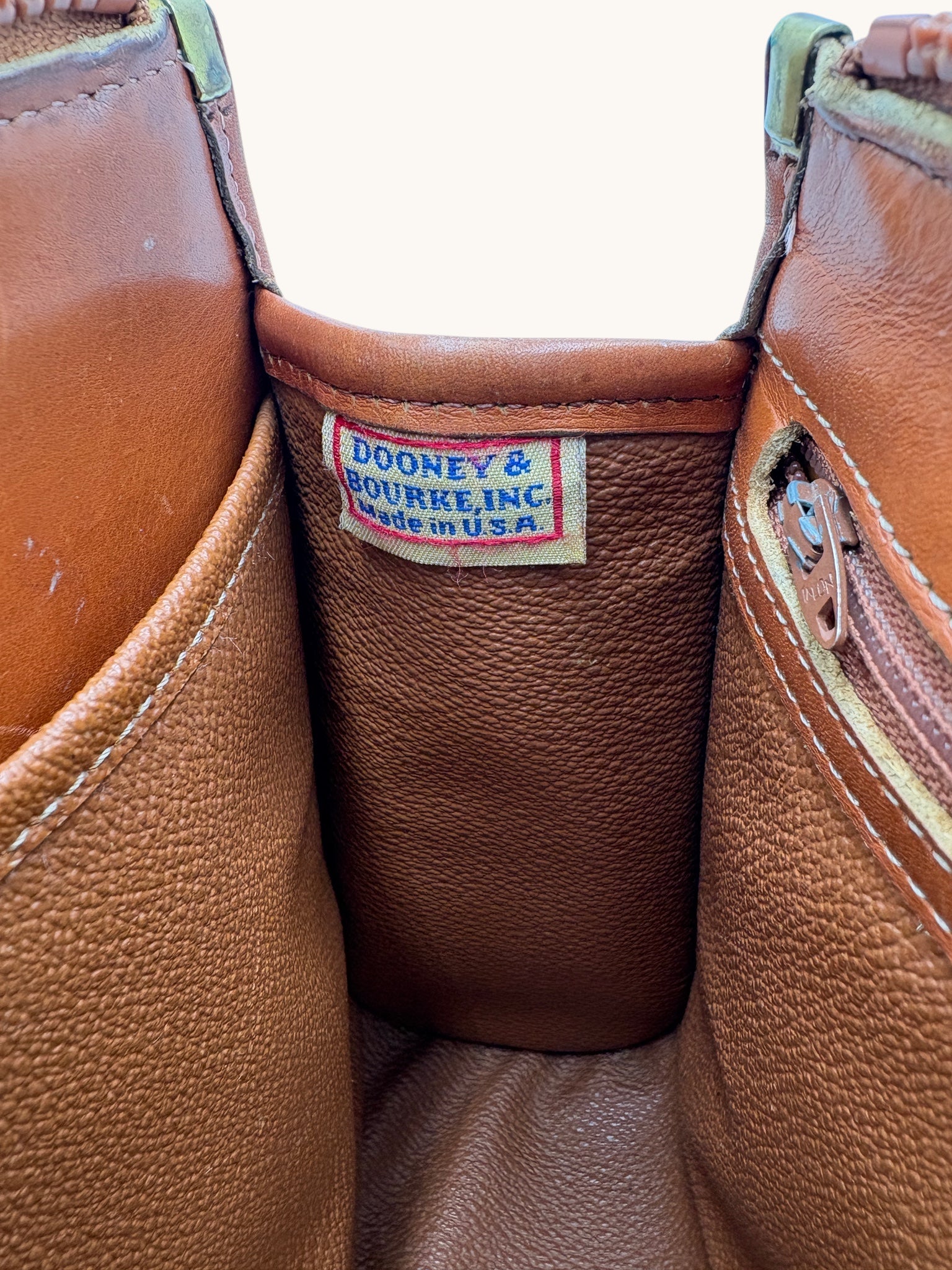 90s Dooney & Bourke Beige All-Weather Leather Crossbody