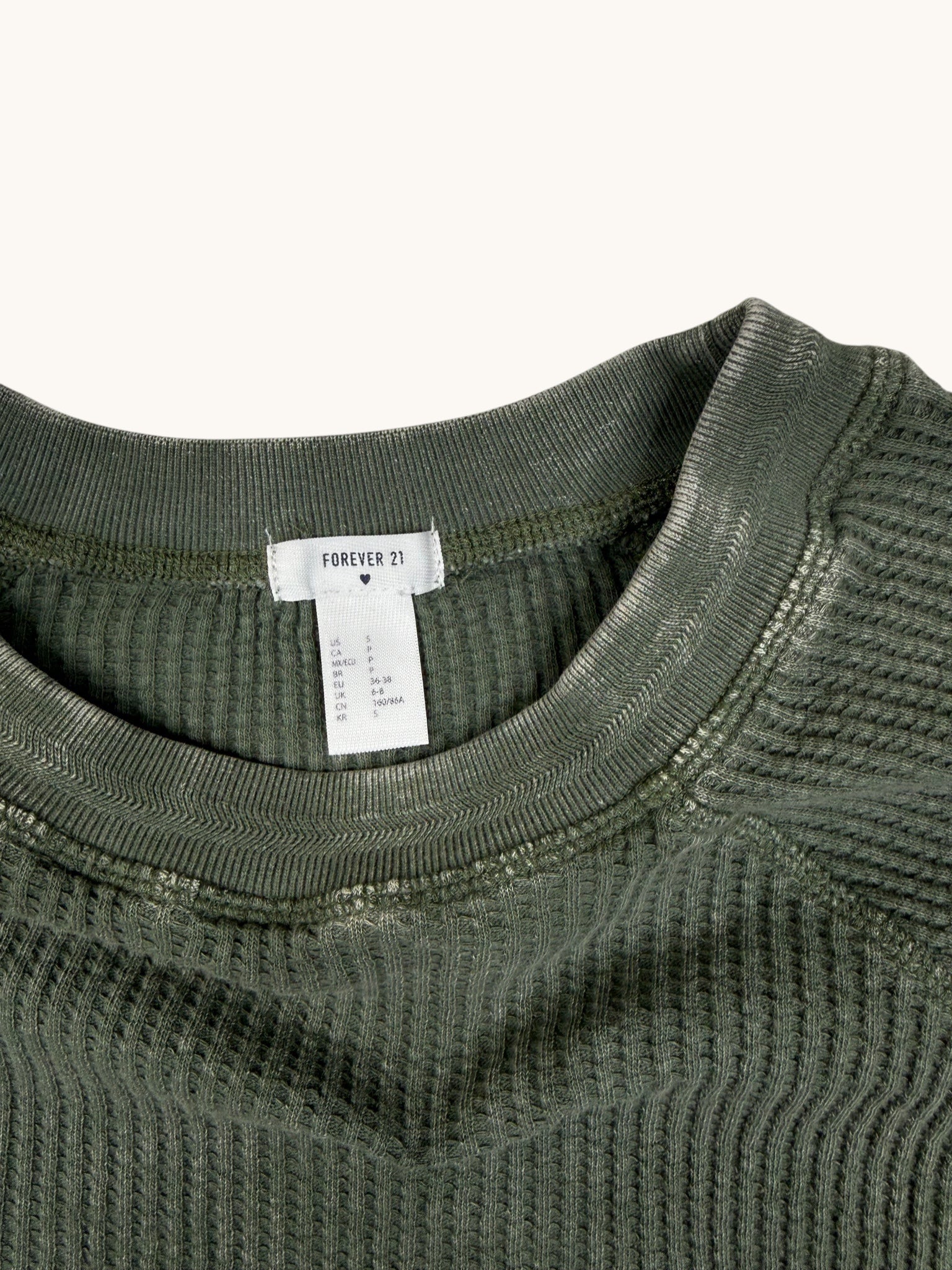 00s Forever21 Green Crewneck Sweater - S