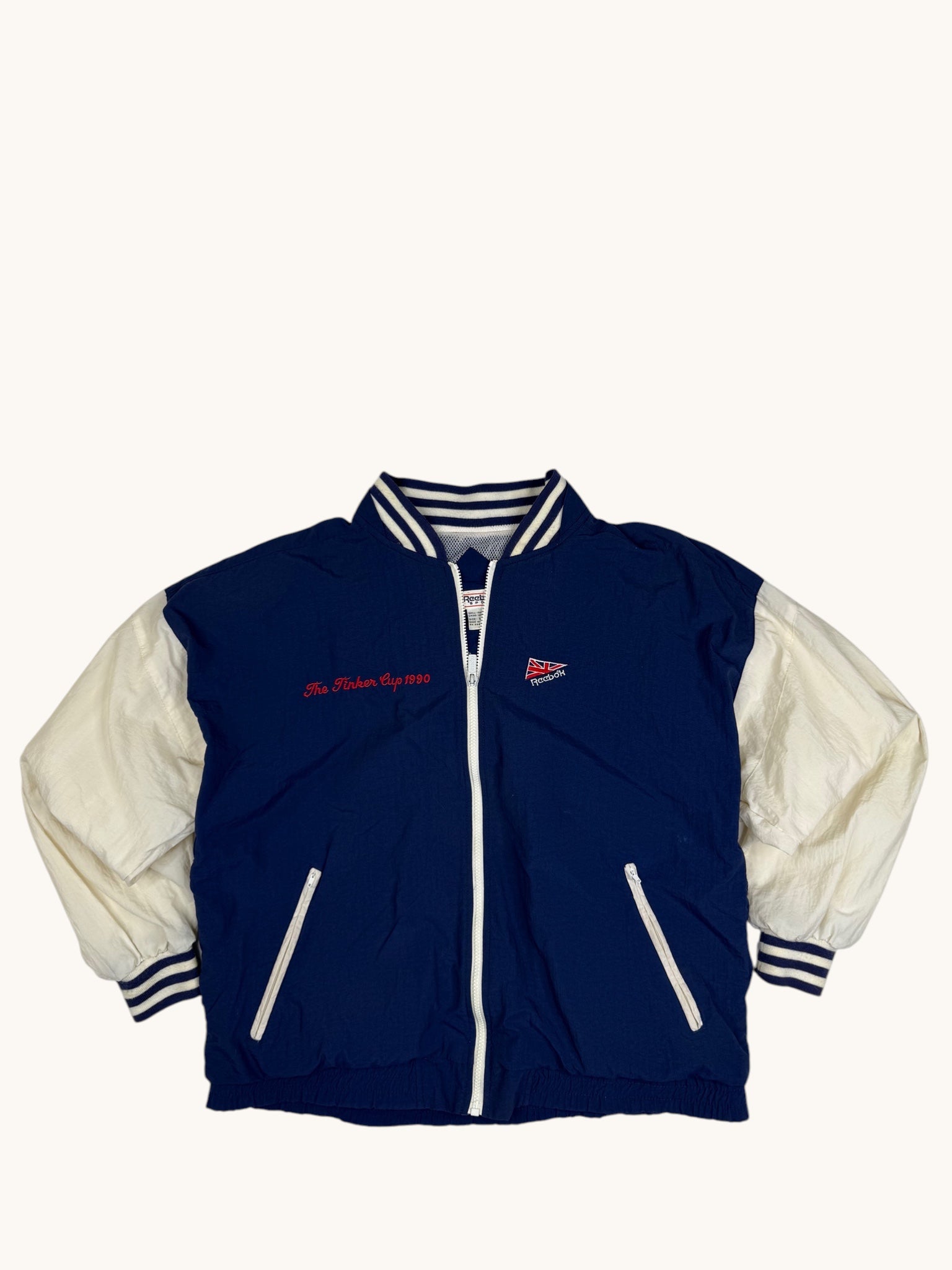 90s Reebok Navy Windbreaker - L