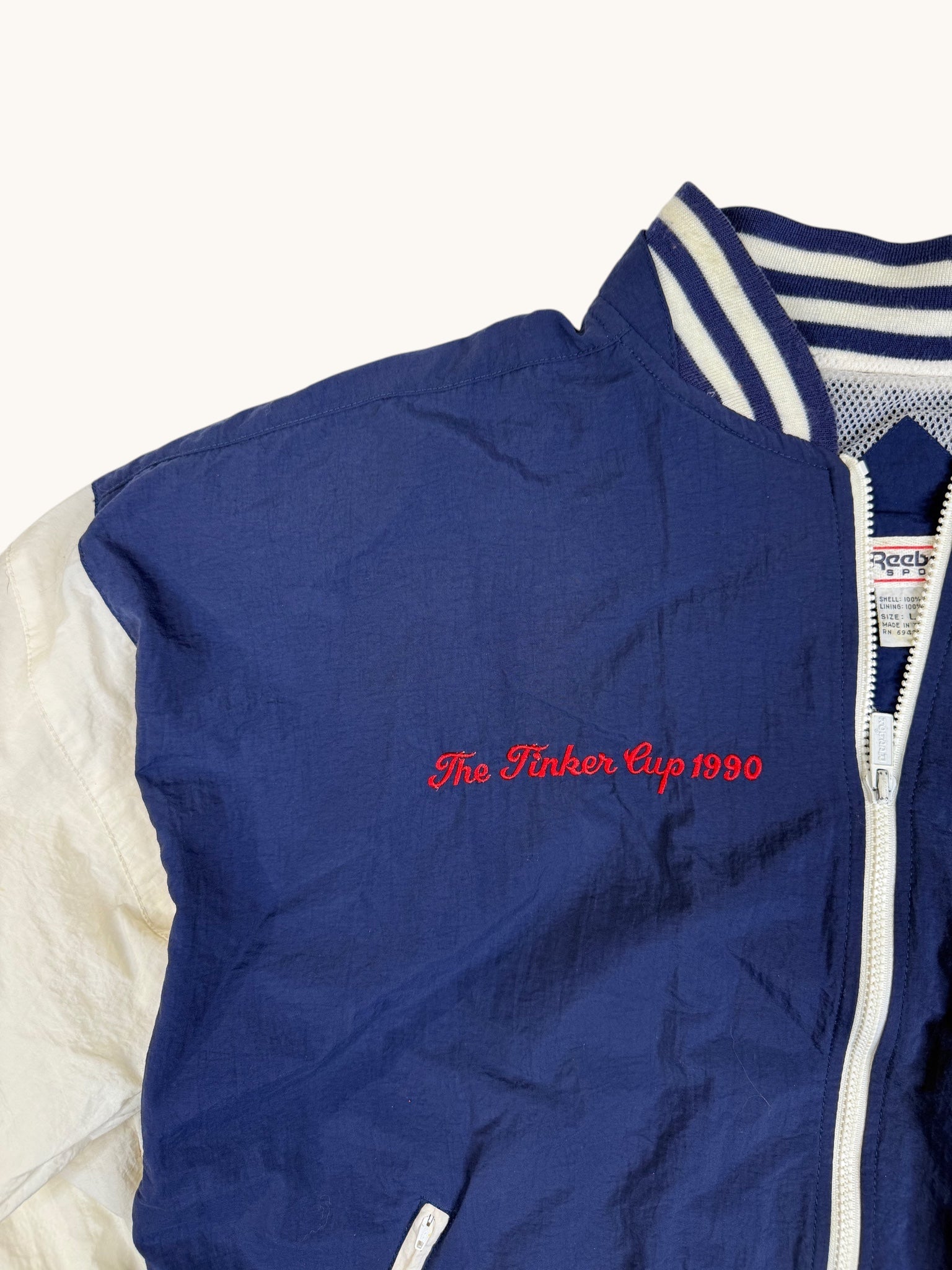 90s Reebok Navy Windbreaker - L