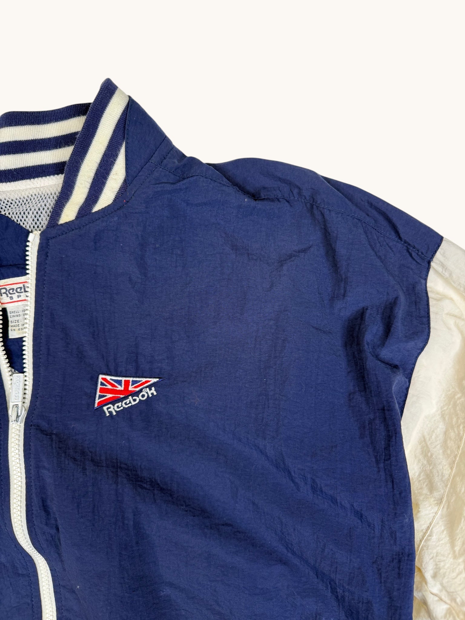 90s Reebok Navy Windbreaker - L
