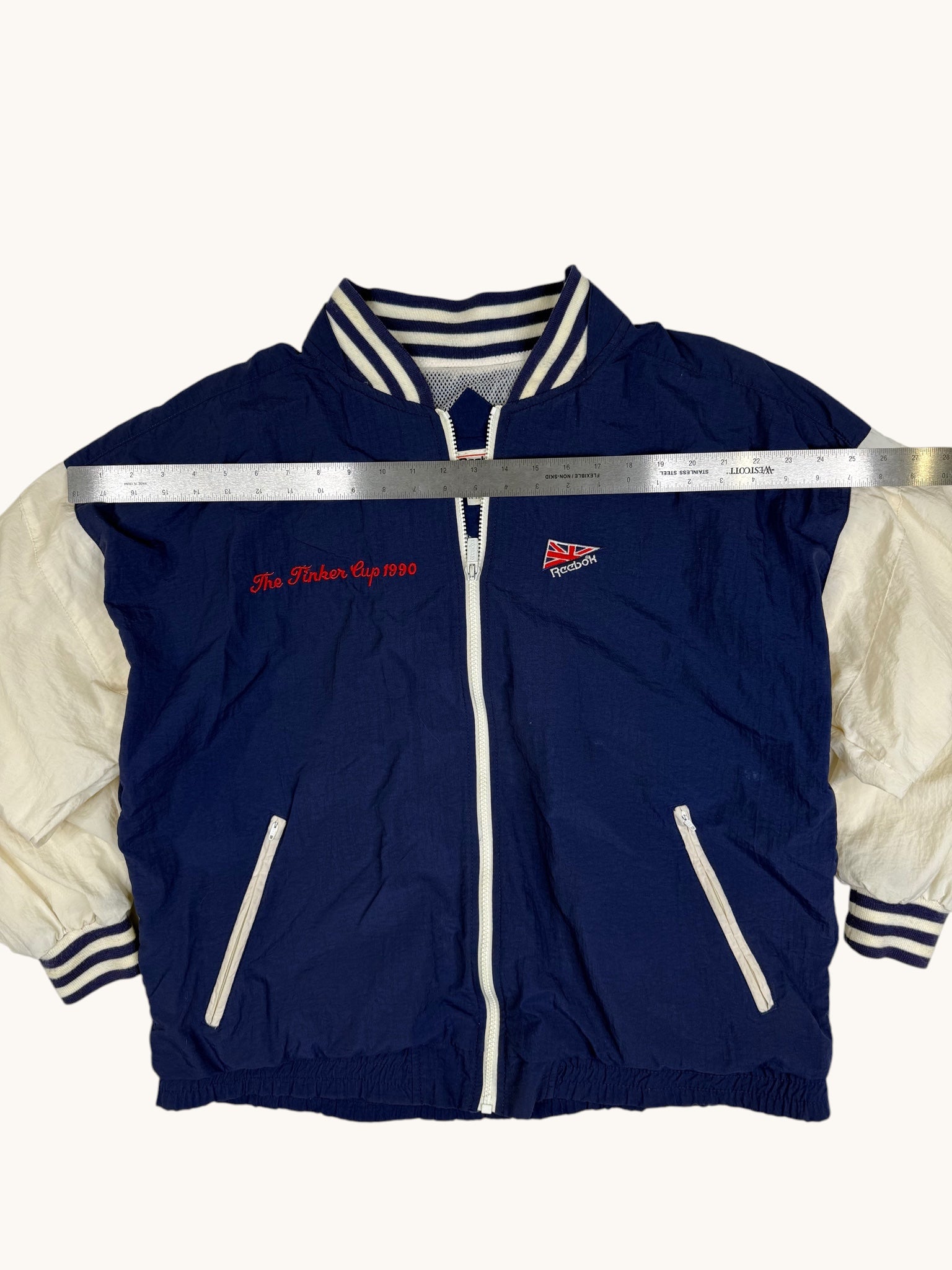 90s Reebok Navy Windbreaker - L