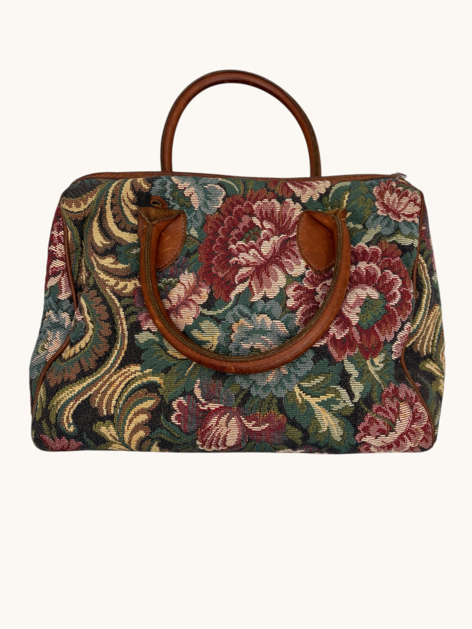 80s Orvis Floral Tapestry Carpet Bag