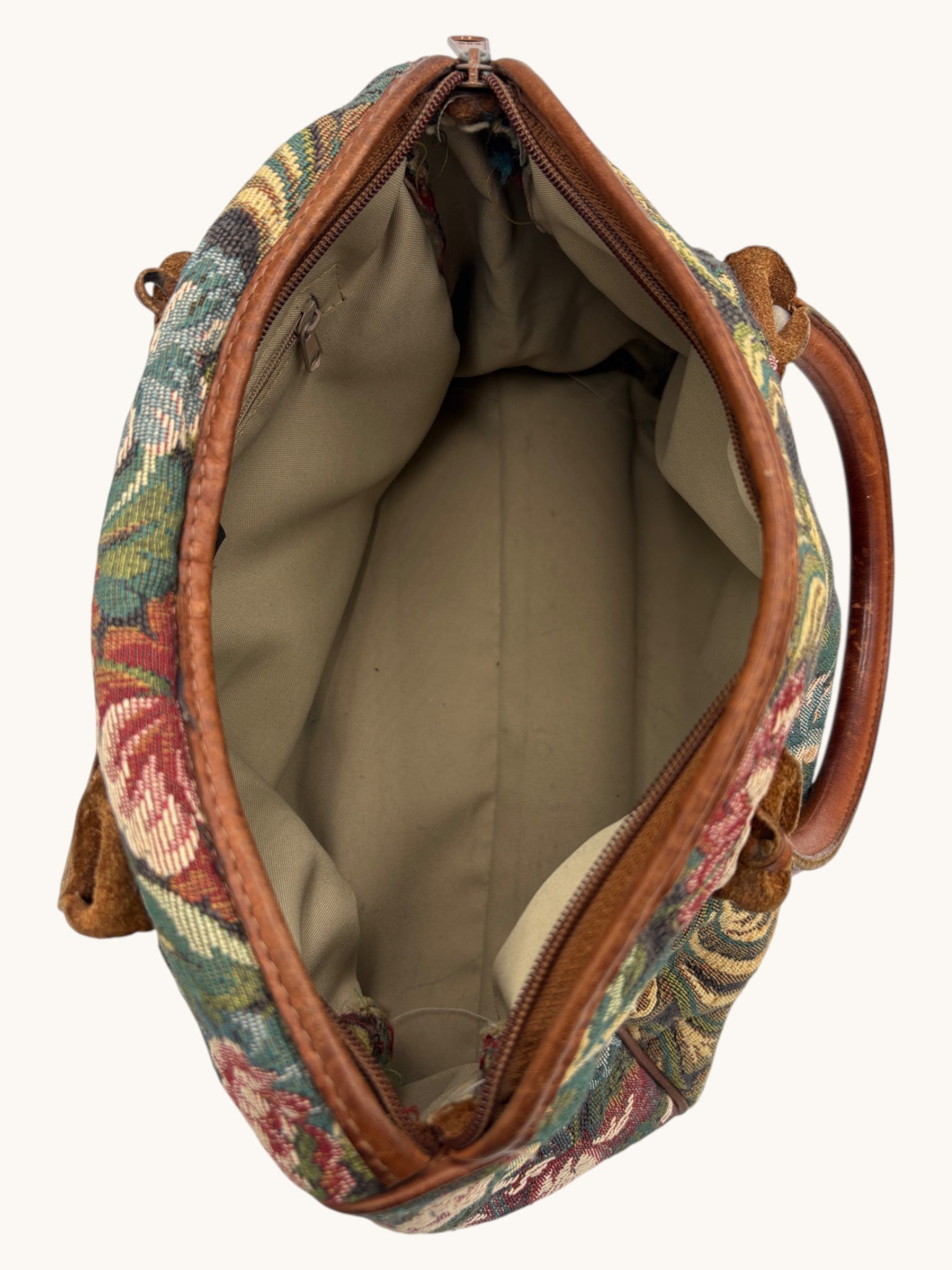 80s Orvis Floral Tapestry Carpet Bag