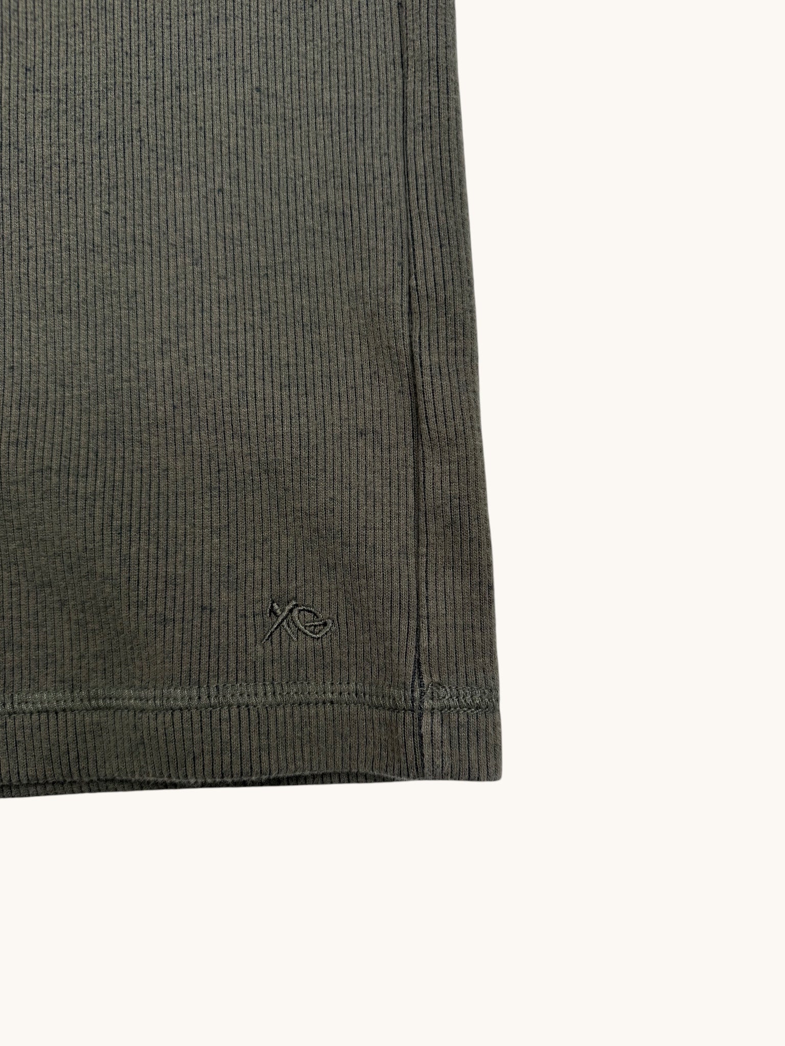 90s Xtreme Gear Green Ribbed Long Sleeve Top - L