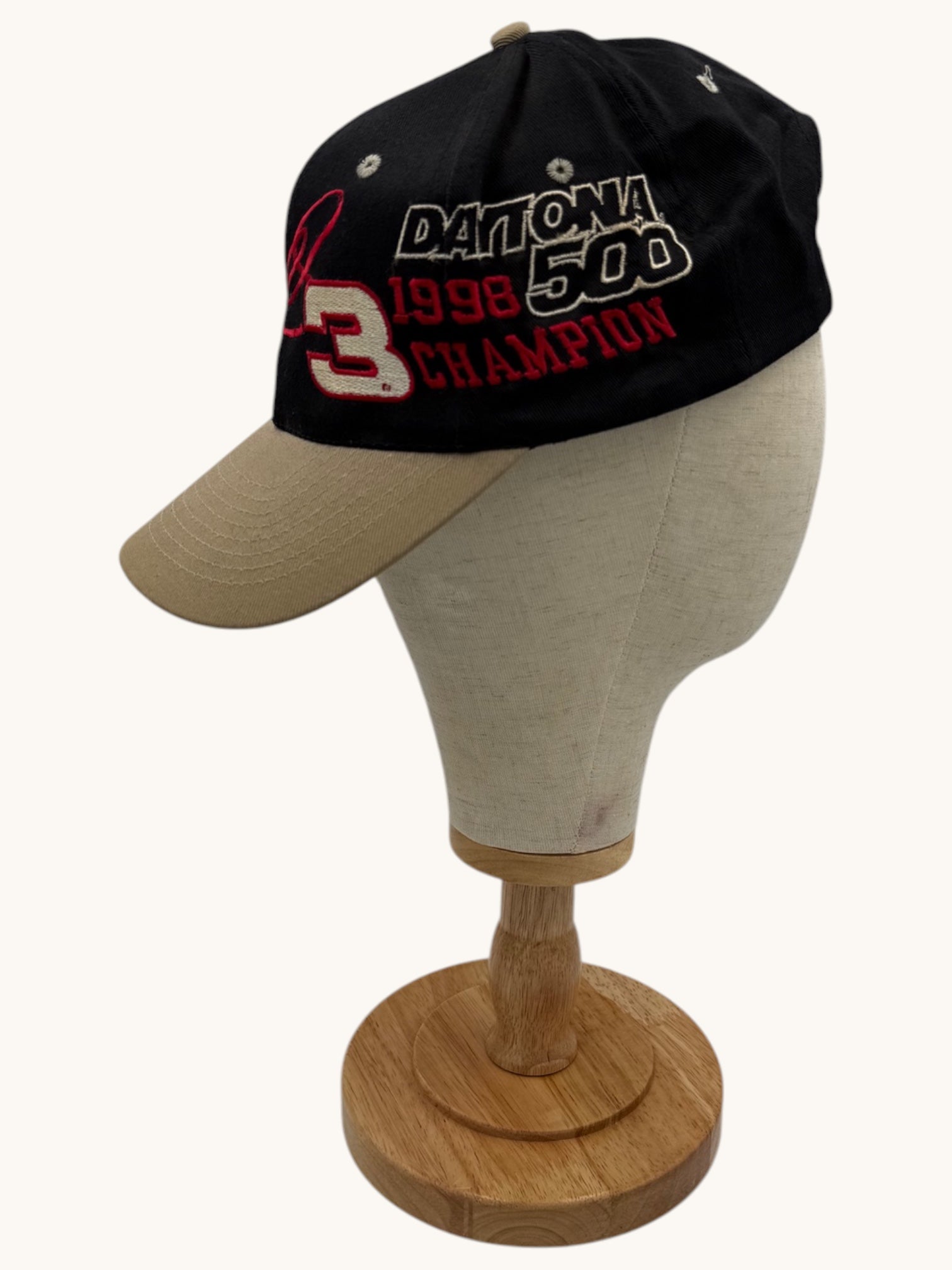90s Competitors View Black Dale Earnhardt Sr #3 Adjustable Cap