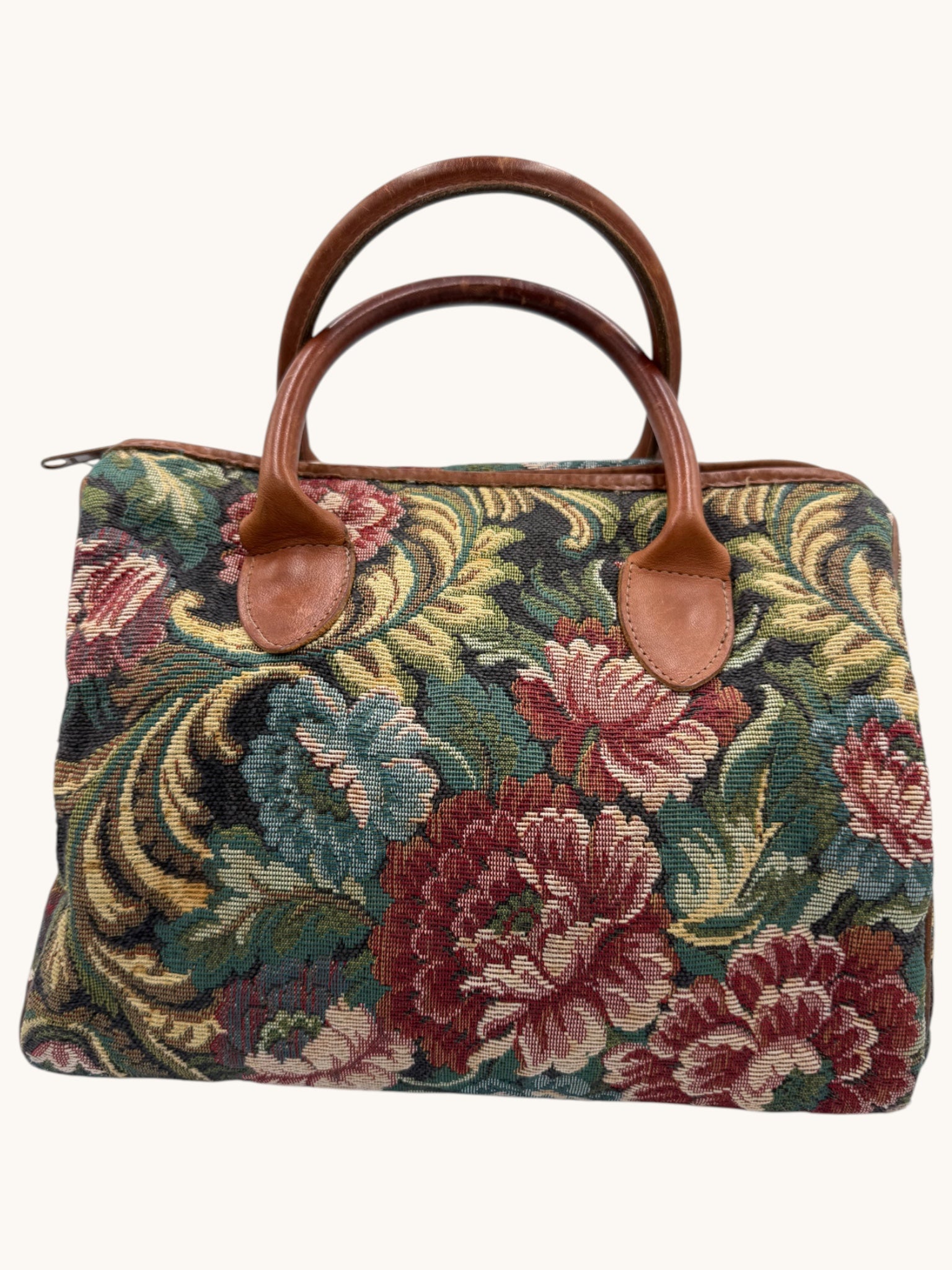 80s Orvis Floral Tapestry Carpet Bag