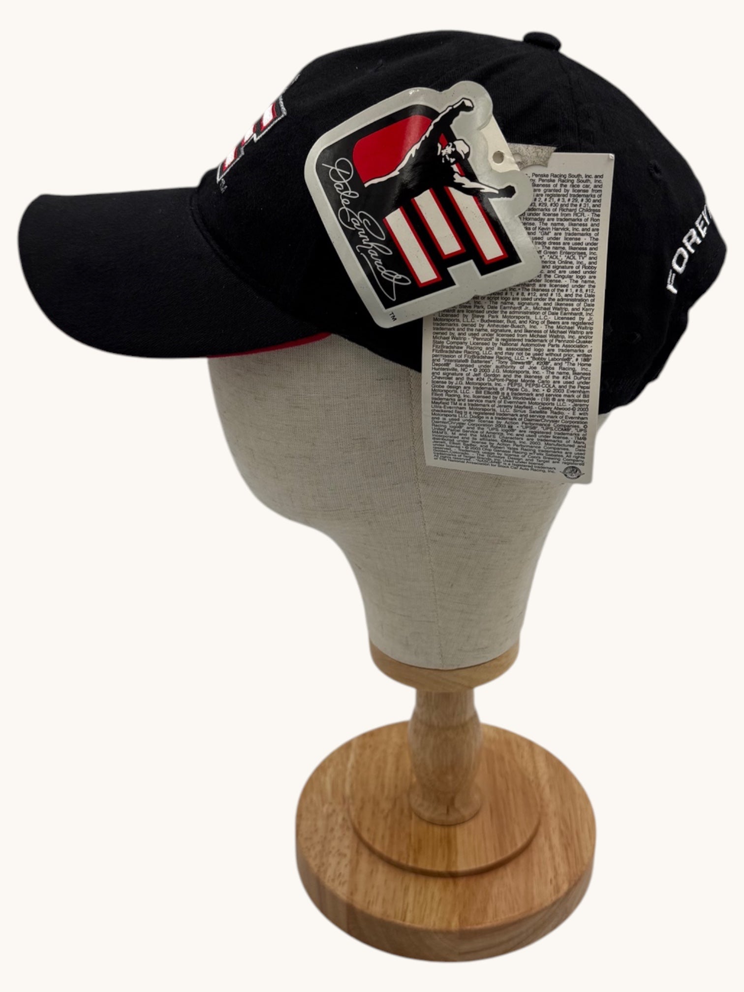 00s Chase Authentics Black Dale Earnhardt Forever Fan Baseball Cap