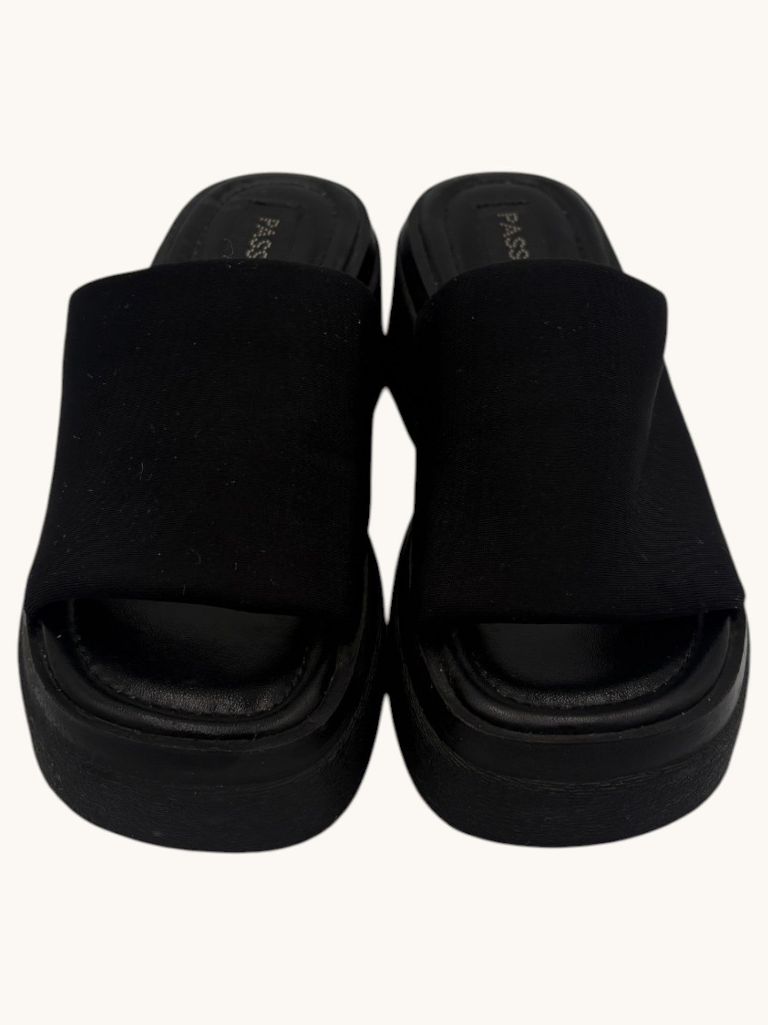 90s Passports Black Sandals - 6