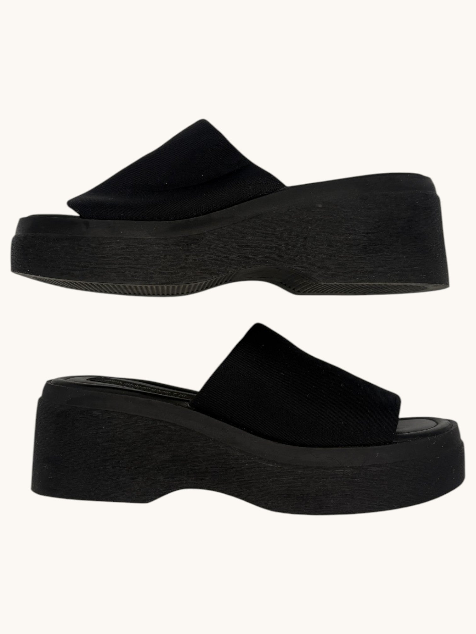 90s Passports Black Sandals - 6