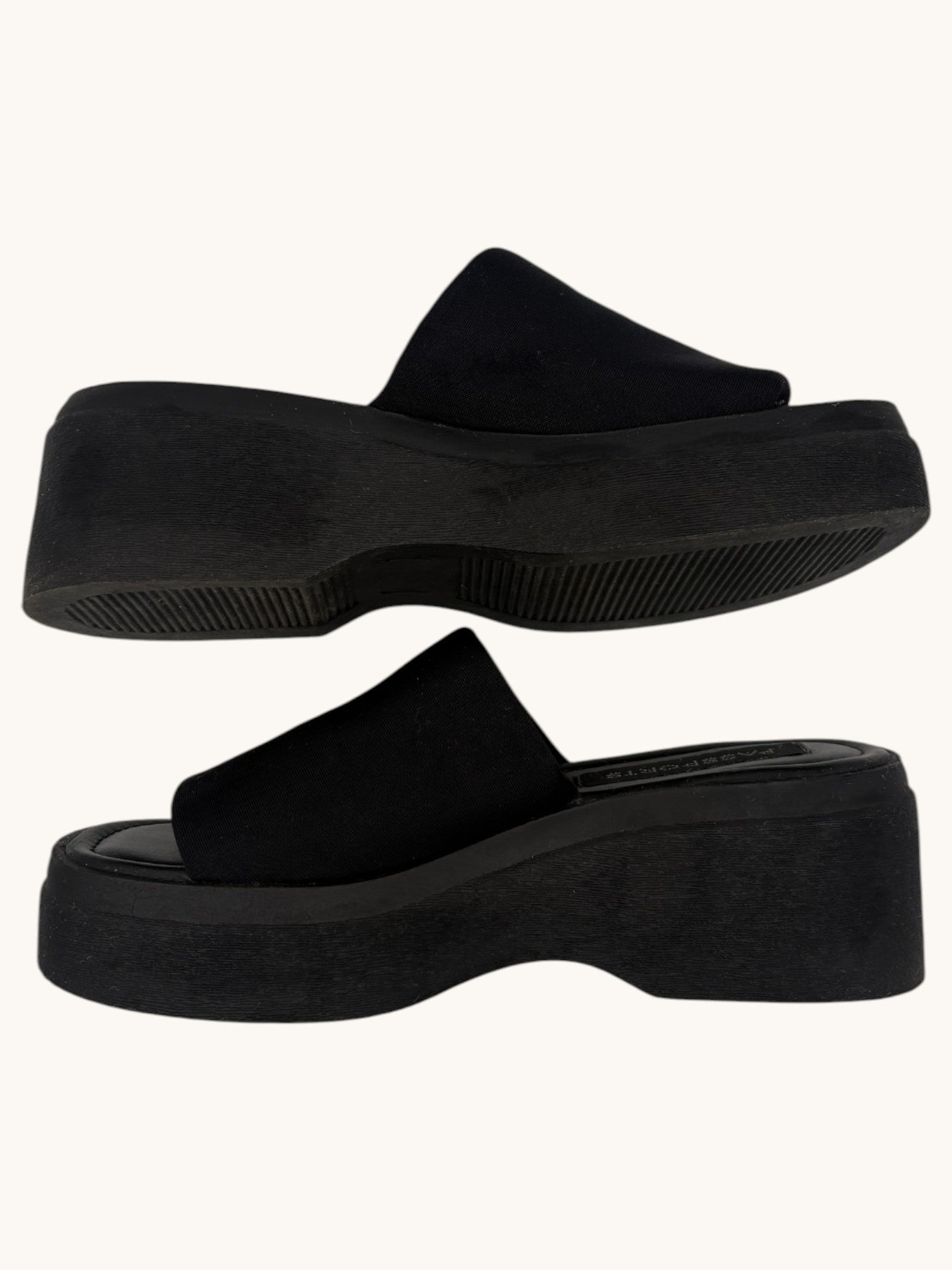 90s Passports Black Sandals - 6