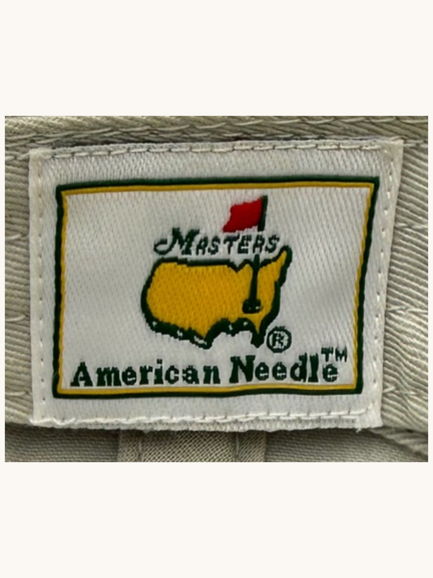 2010 American Needle Masters Beige Baseball Cap