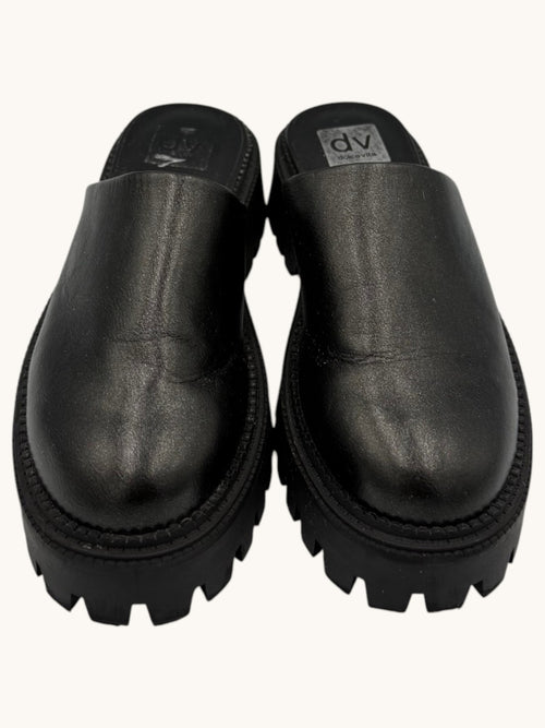 00s Dolce Vita Black Platform Slides - 7.5