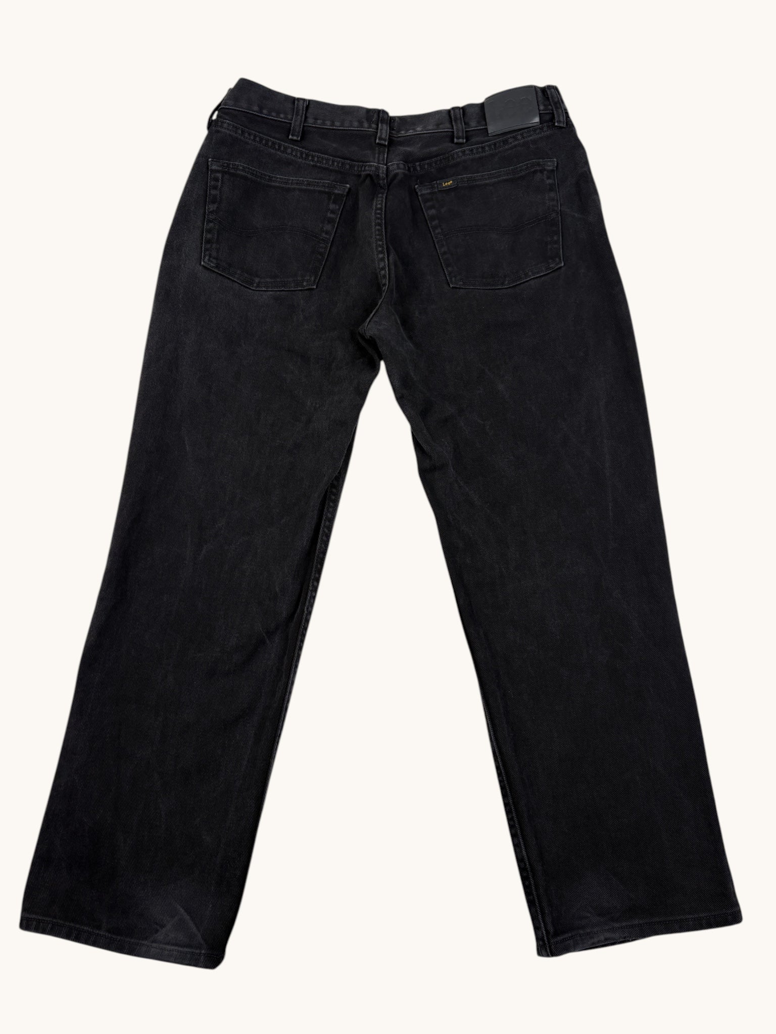 90s Lee Black Denim Pants - 36x29