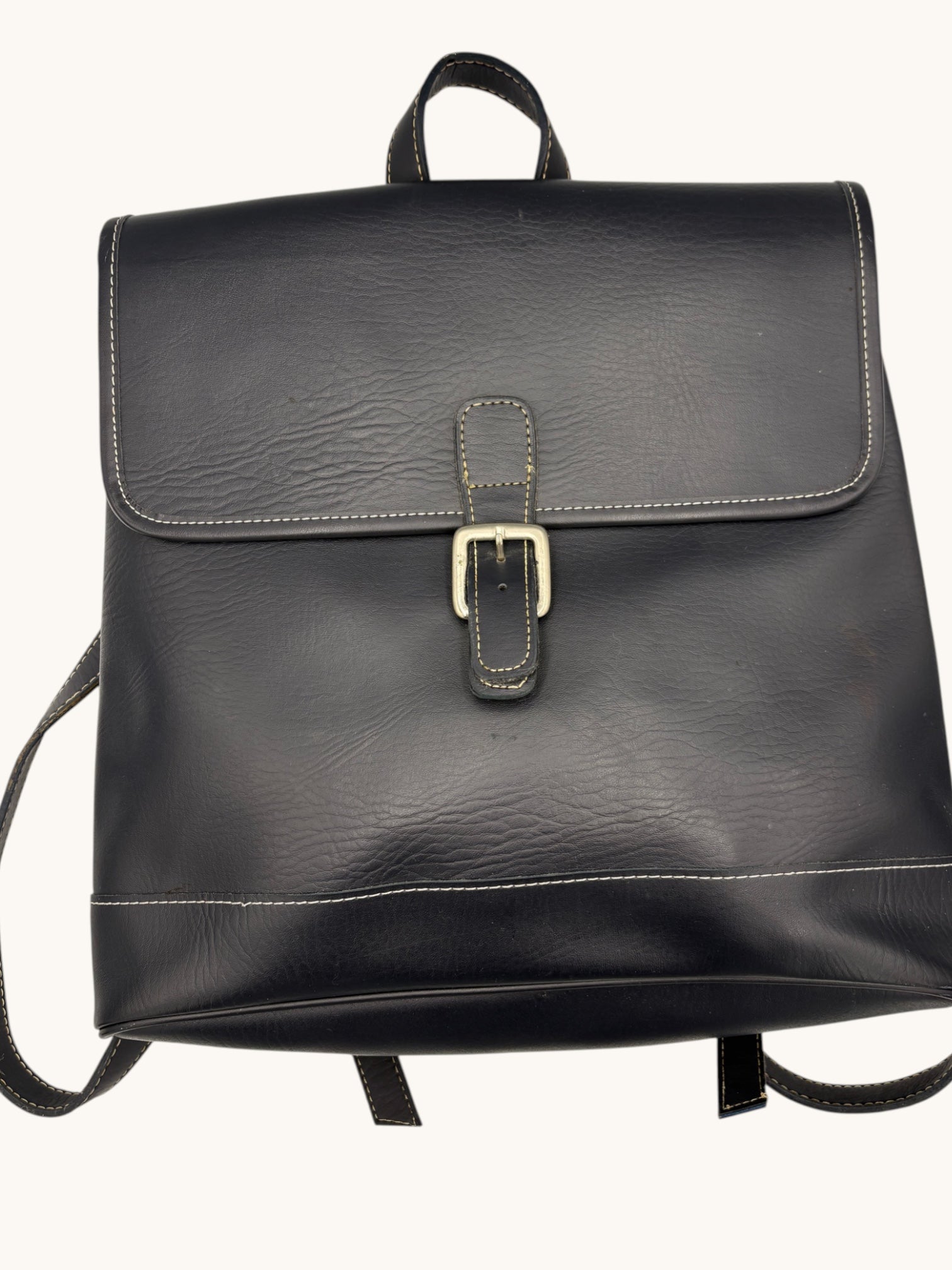 90s Coach Navy Leather Daypack