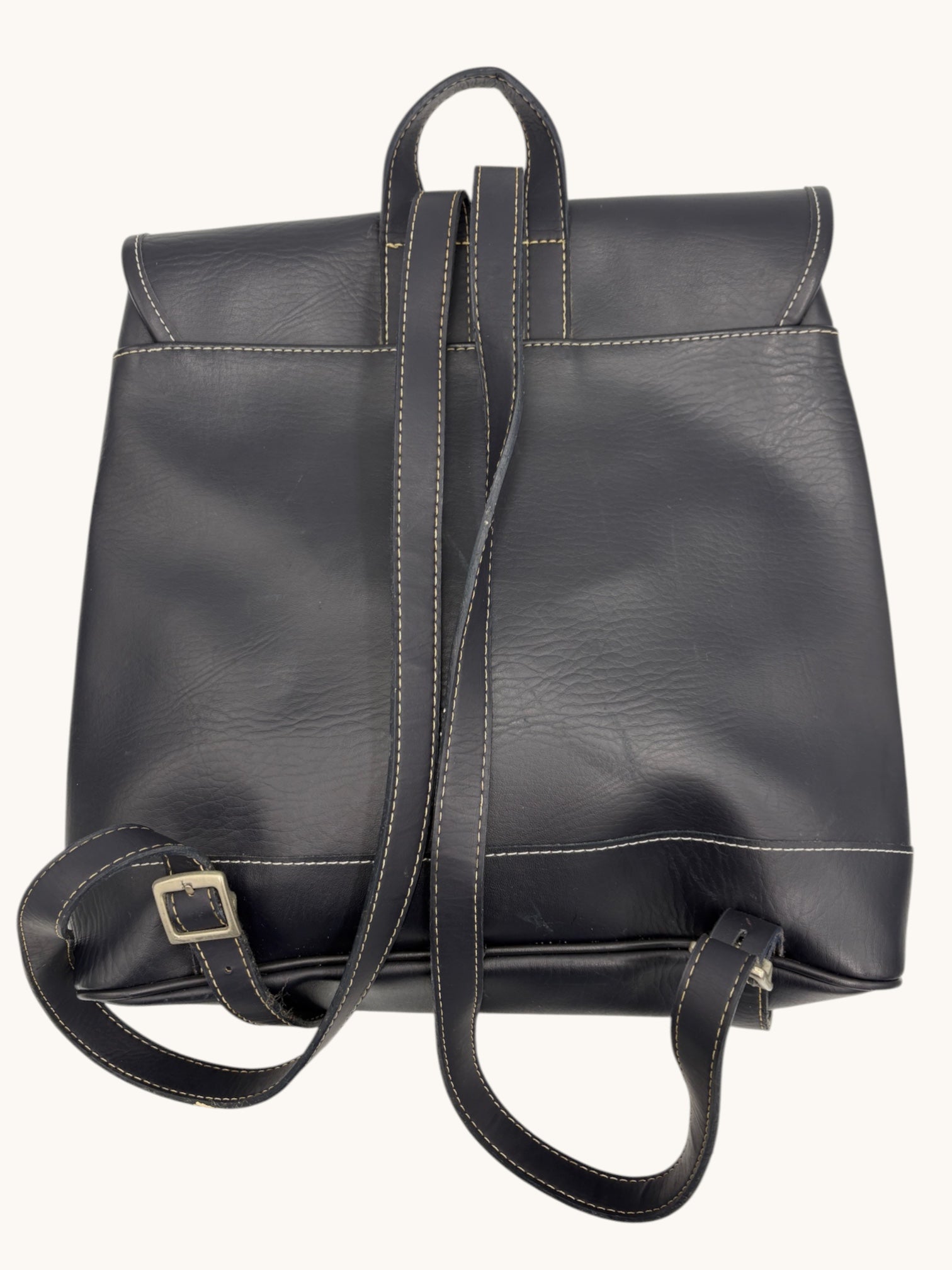 90s Coach Navy Leather Daypack
