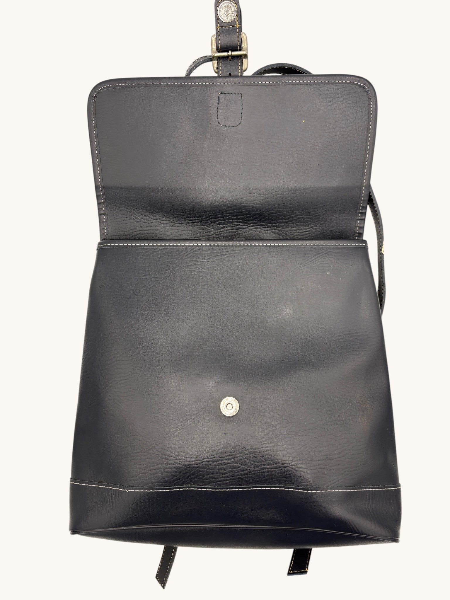 90s Coach Navy Leather Daypack