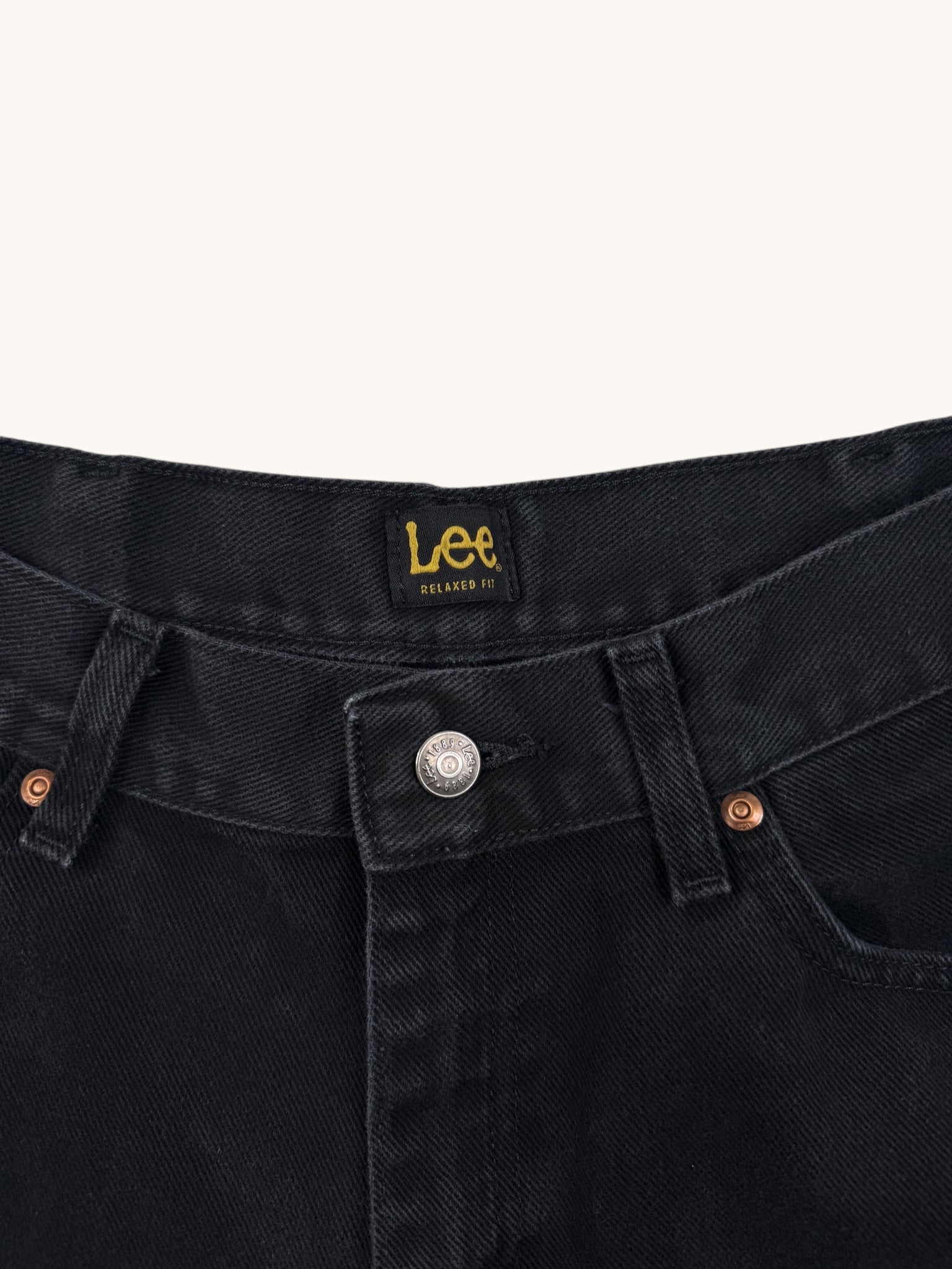 90s Lee Black Denim Pants - 36x29