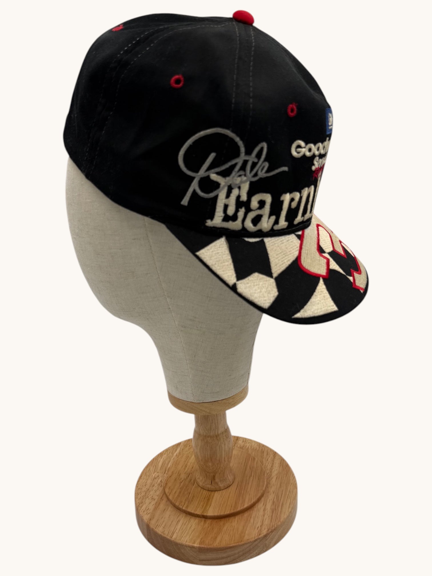 90s Chase Authentics Goodwrench Dale Earnhardt Sr #3 Black Checkered Snapback