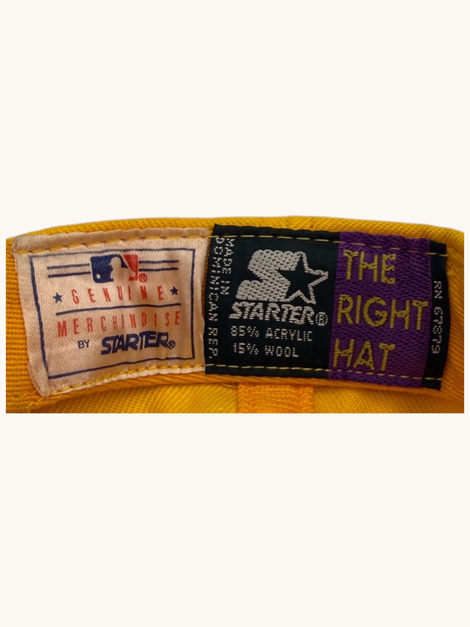90s Starter Pittsburgh Pirates Yellow Snapback