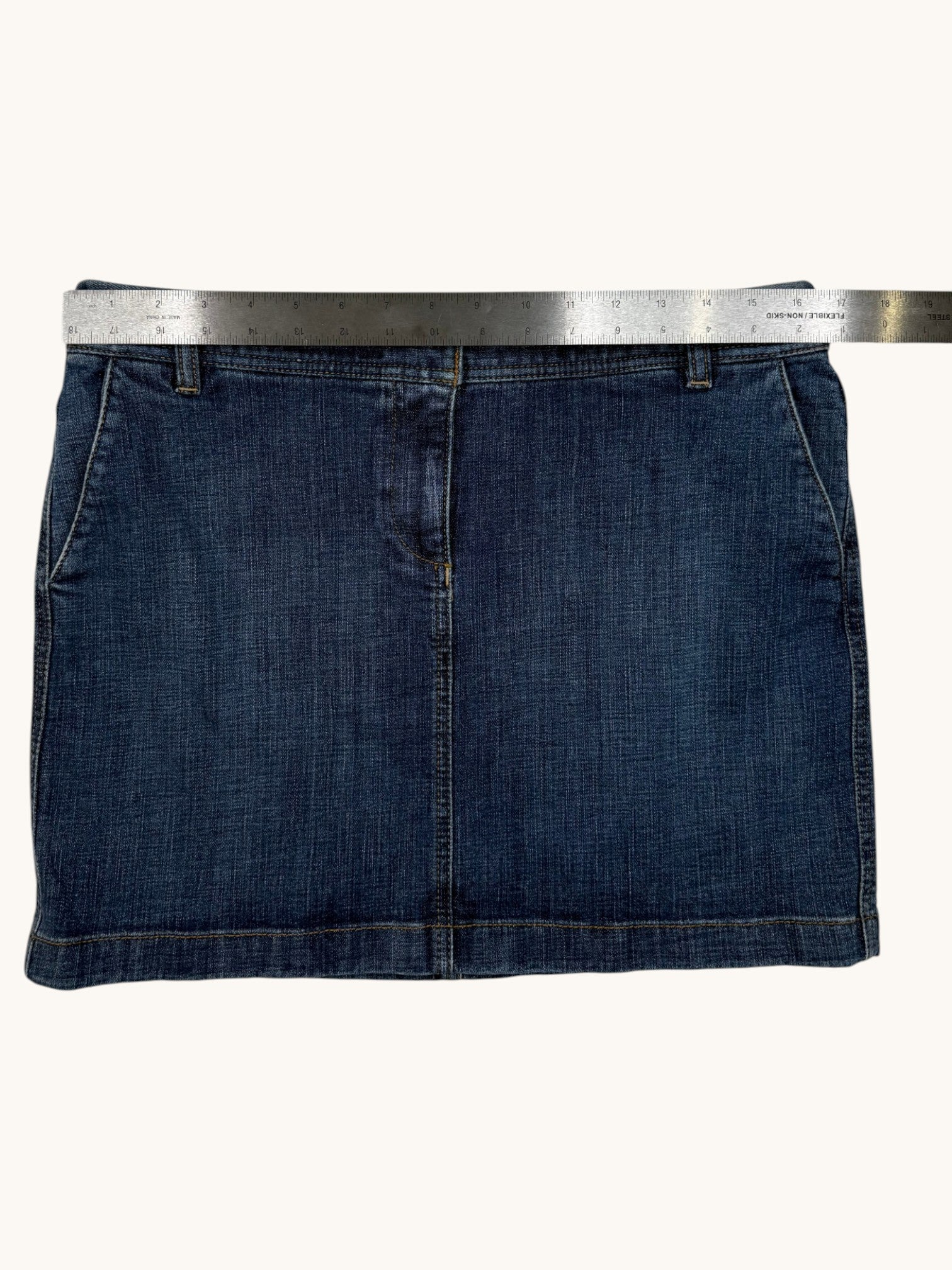 00s Loft Blue Denim Skirt - 10