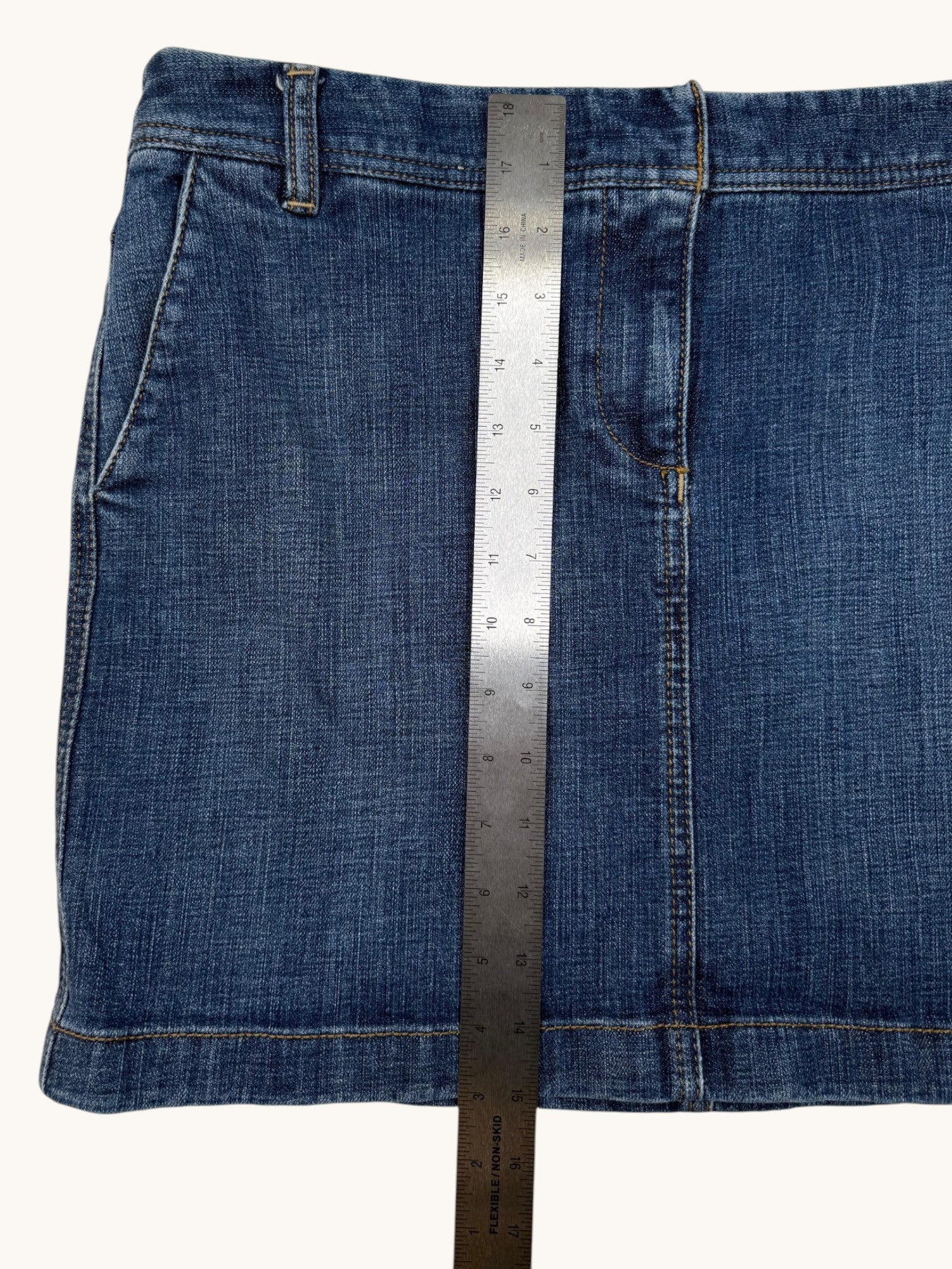 00s Loft Blue Denim Skirt - 10