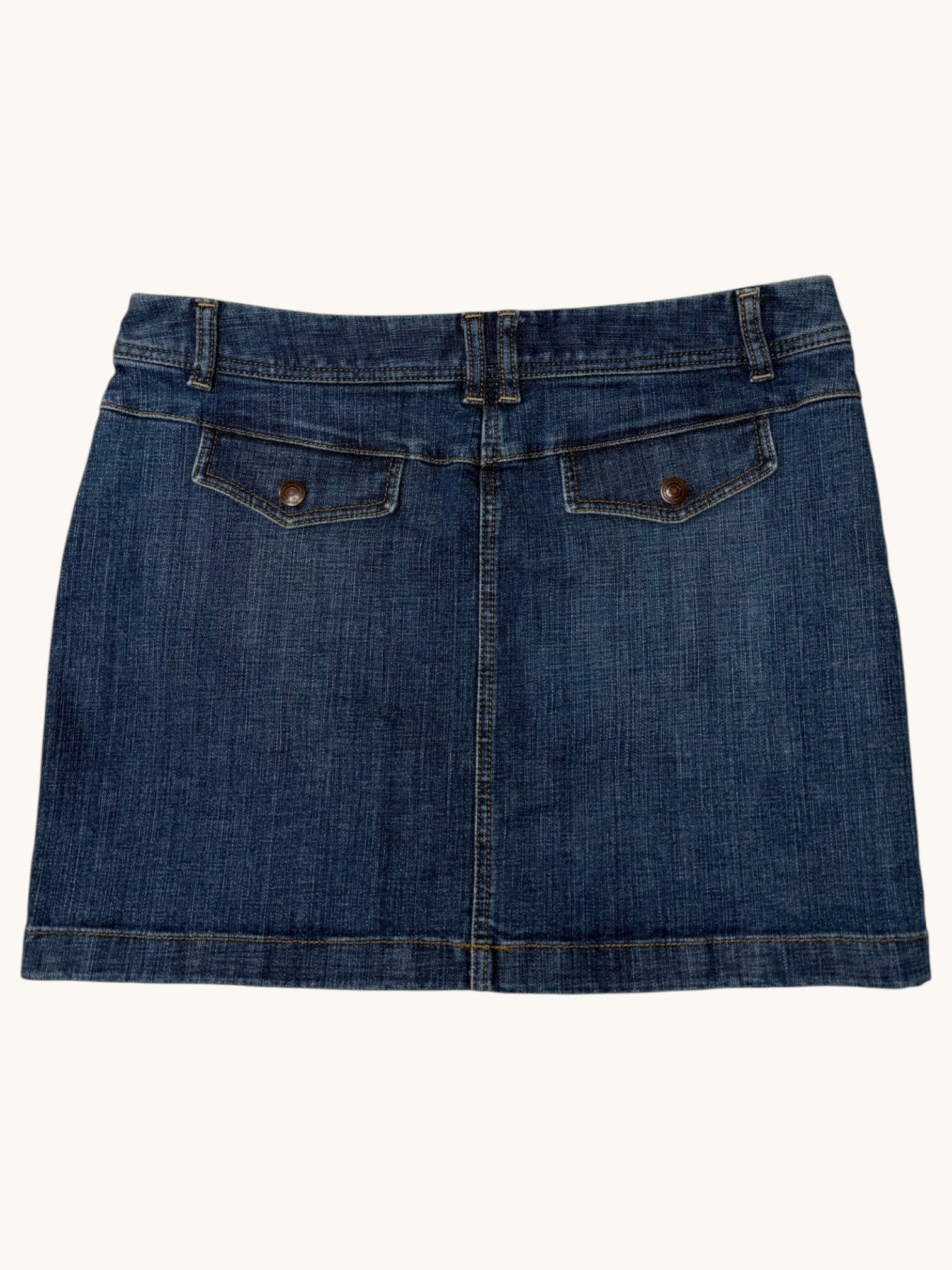 00s Loft Blue Denim Skirt - 10