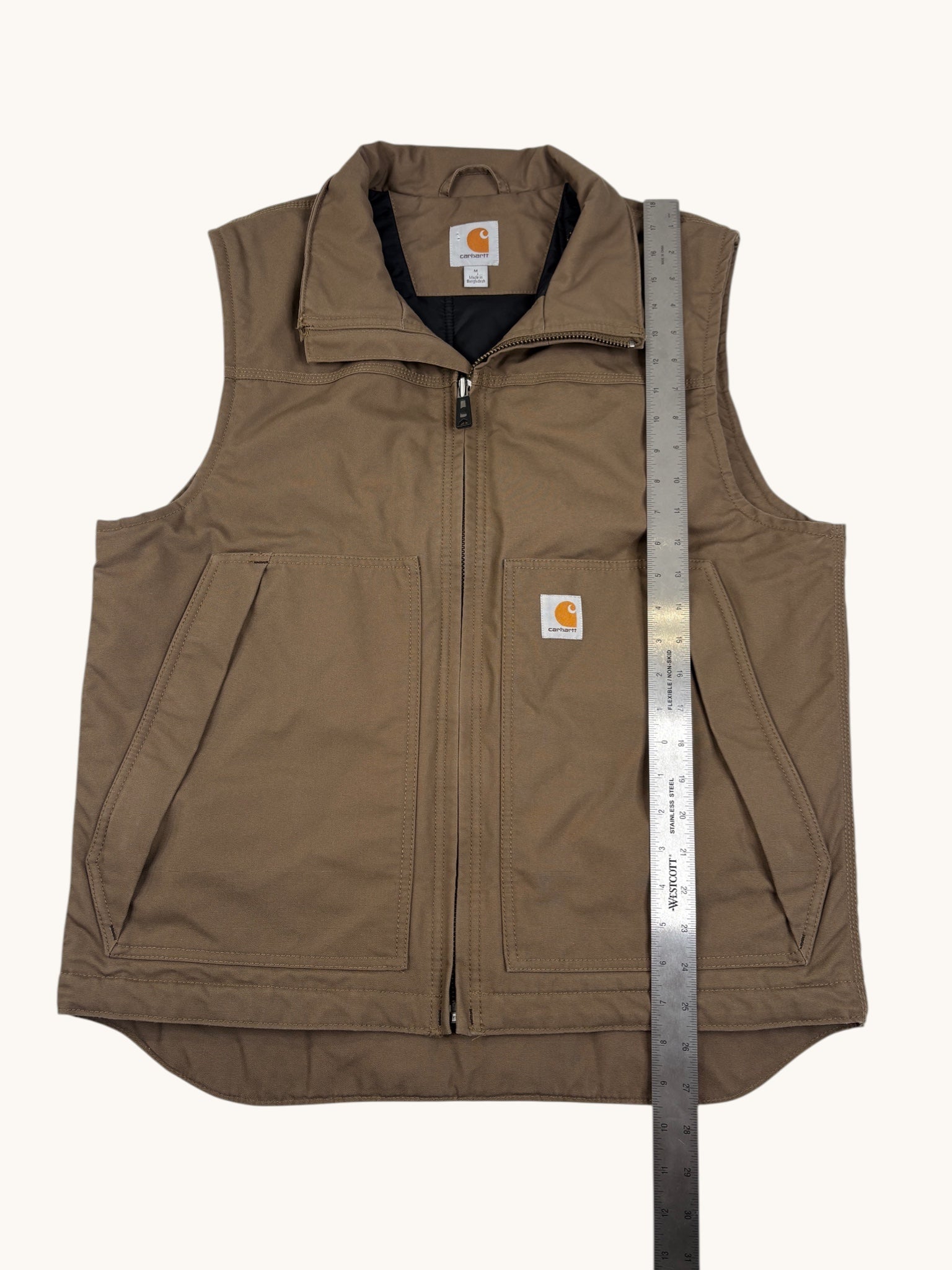 00s Carhartt Brown Vest - M