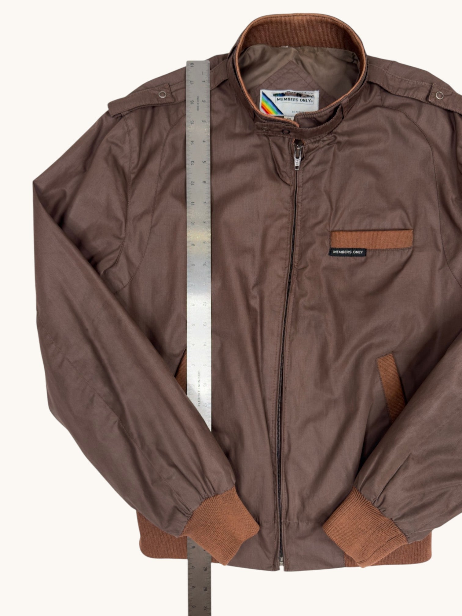 80s Members Only Brown Jacket - 40