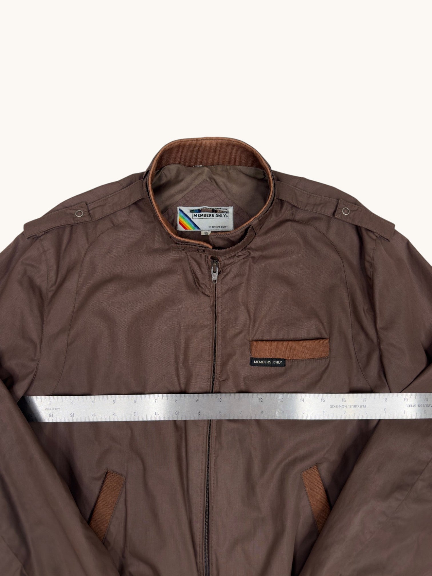 80s Members Only Brown Jacket - 40