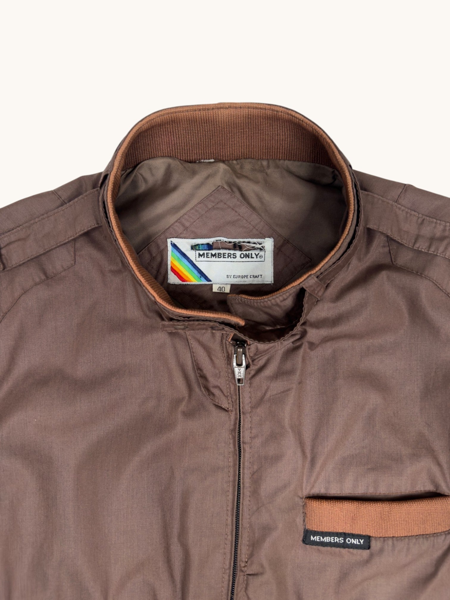 80s Members Only Brown Jacket - 40