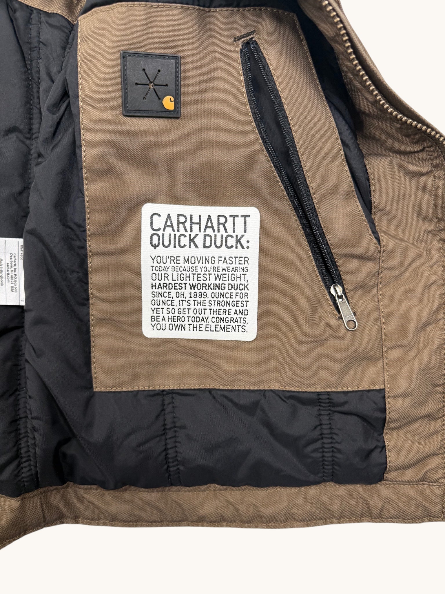 00s Carhartt Brown Vest - M