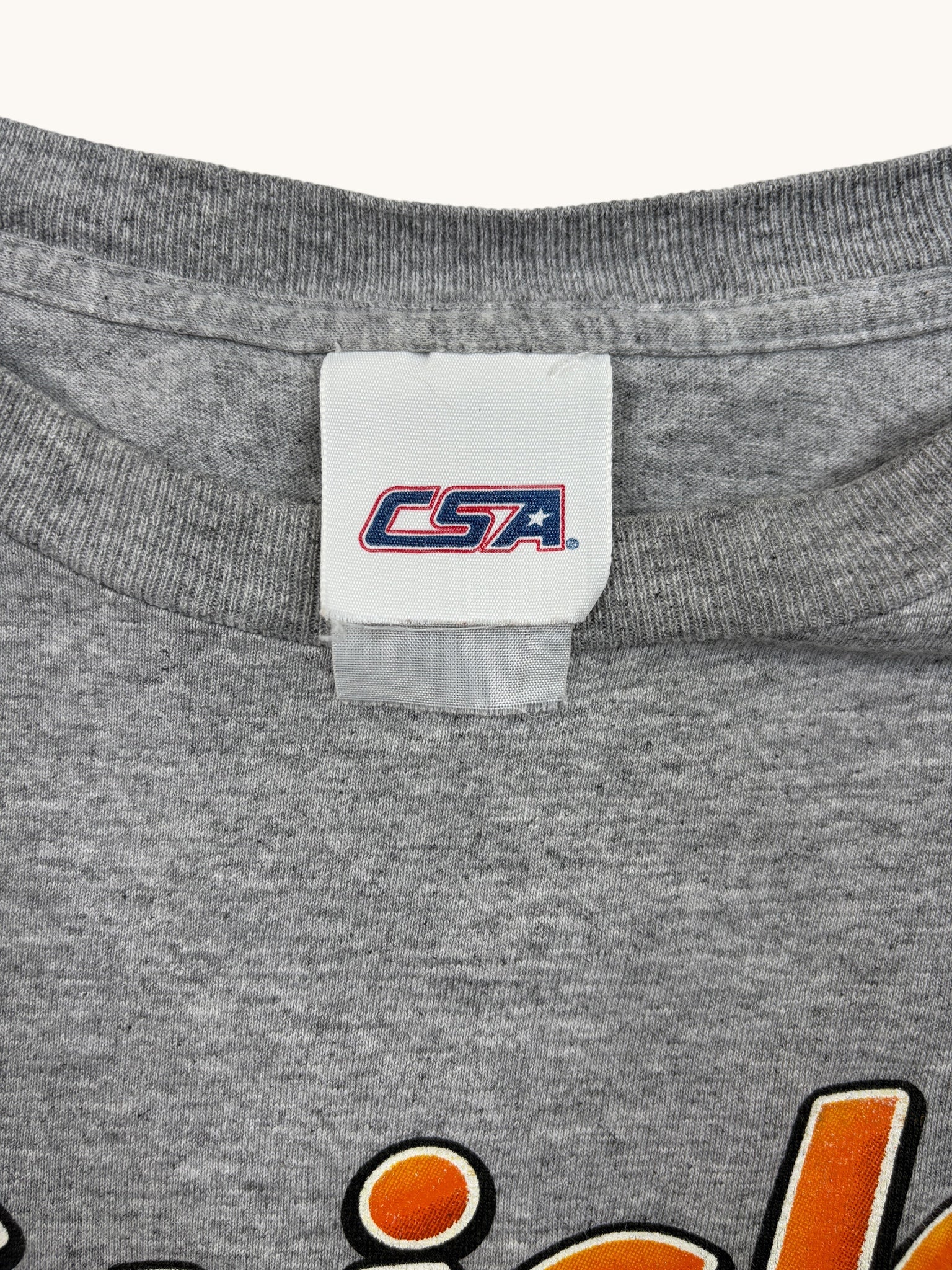 00s CSA Gray Orioles Cutoff Sleeve Tee