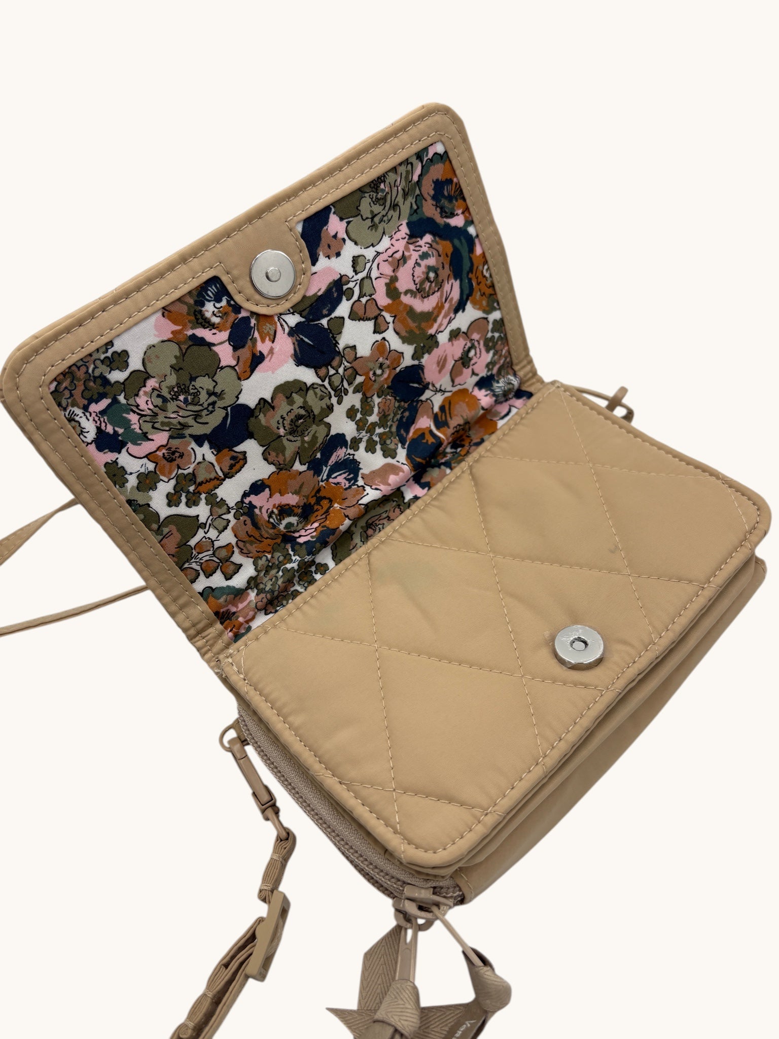 00s Vera Bradley Beige Crossbody Bag