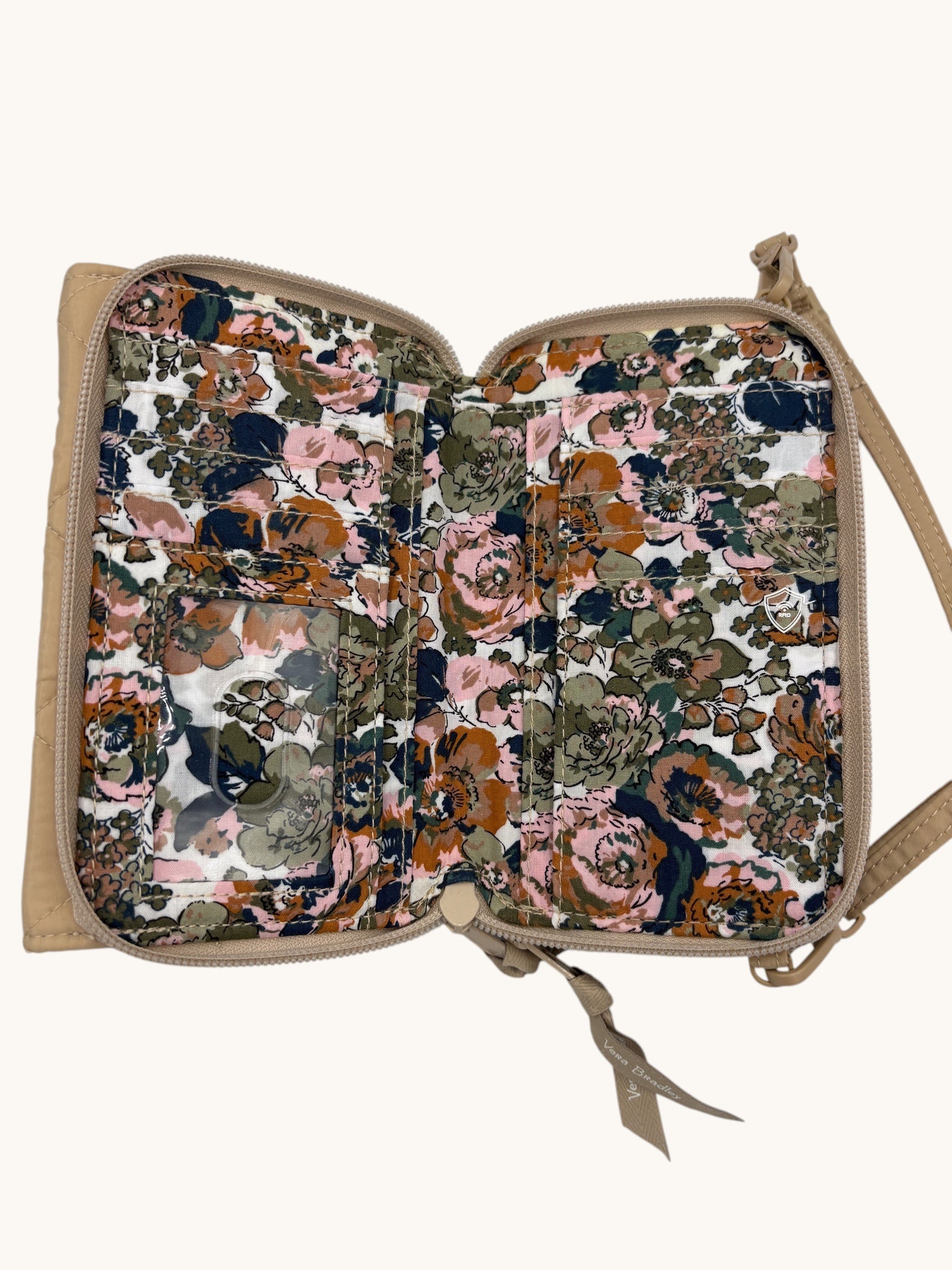 00s Vera Bradley Beige Crossbody Bag