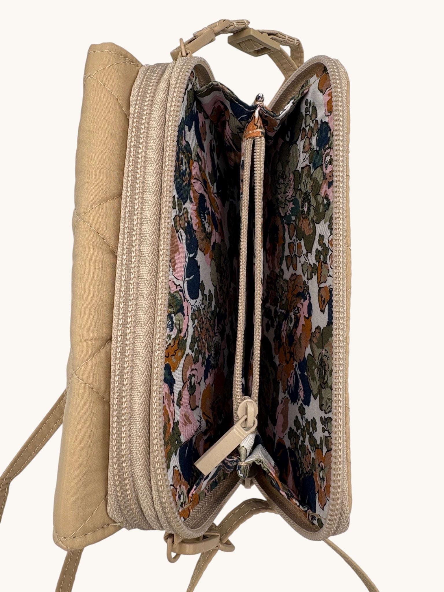 00s Vera Bradley Beige Crossbody Bag