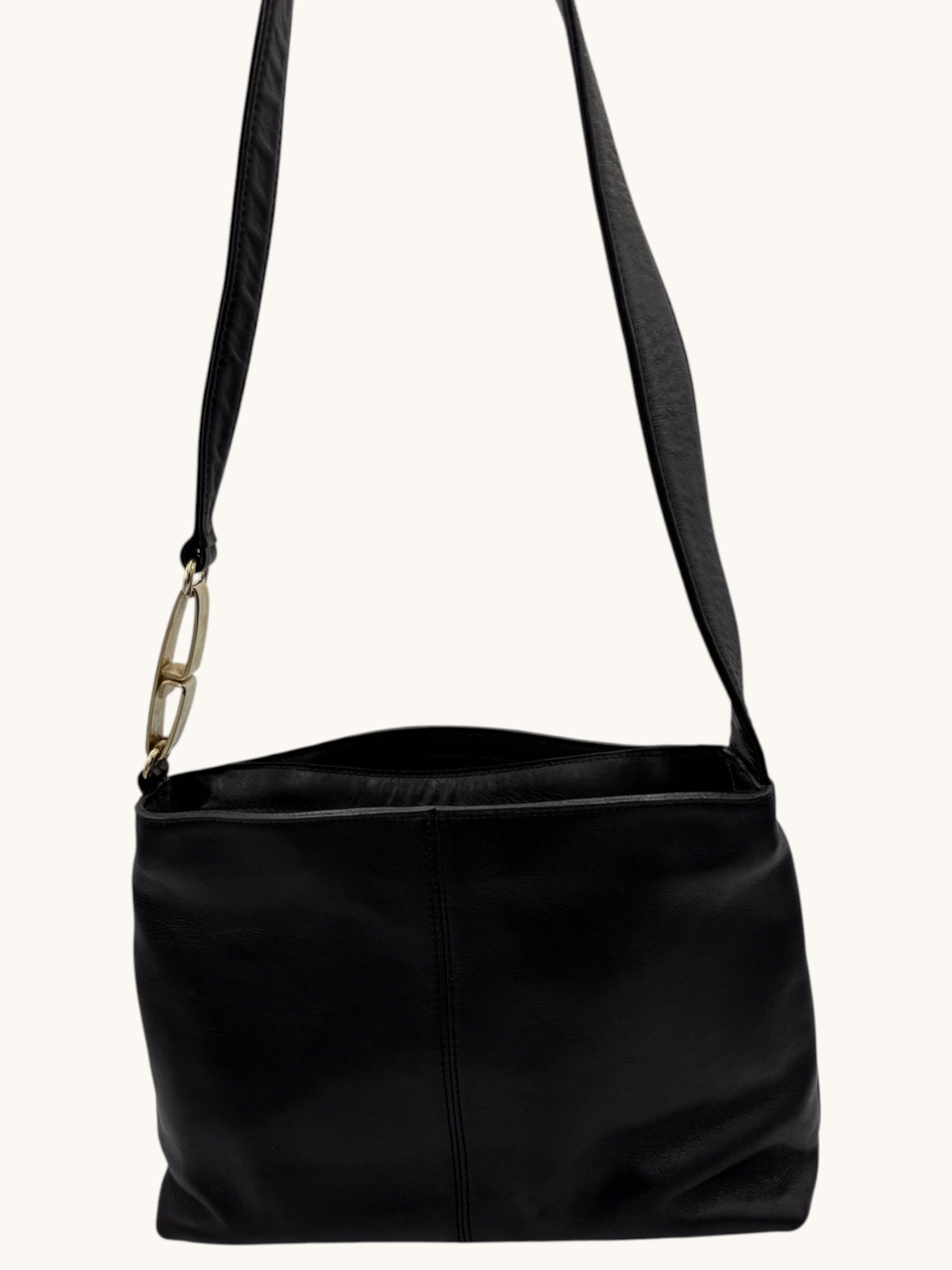 90s Leather Co Liz Claiborne Black Shoulder Bag