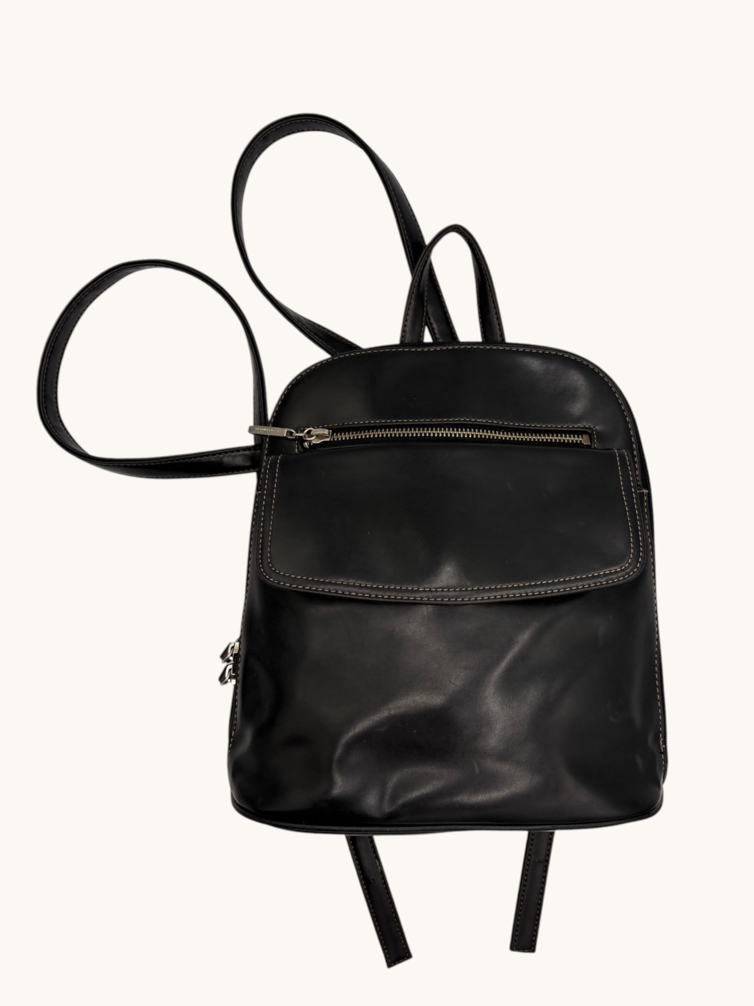 90s Liz Claiborne Black Mini Backpack