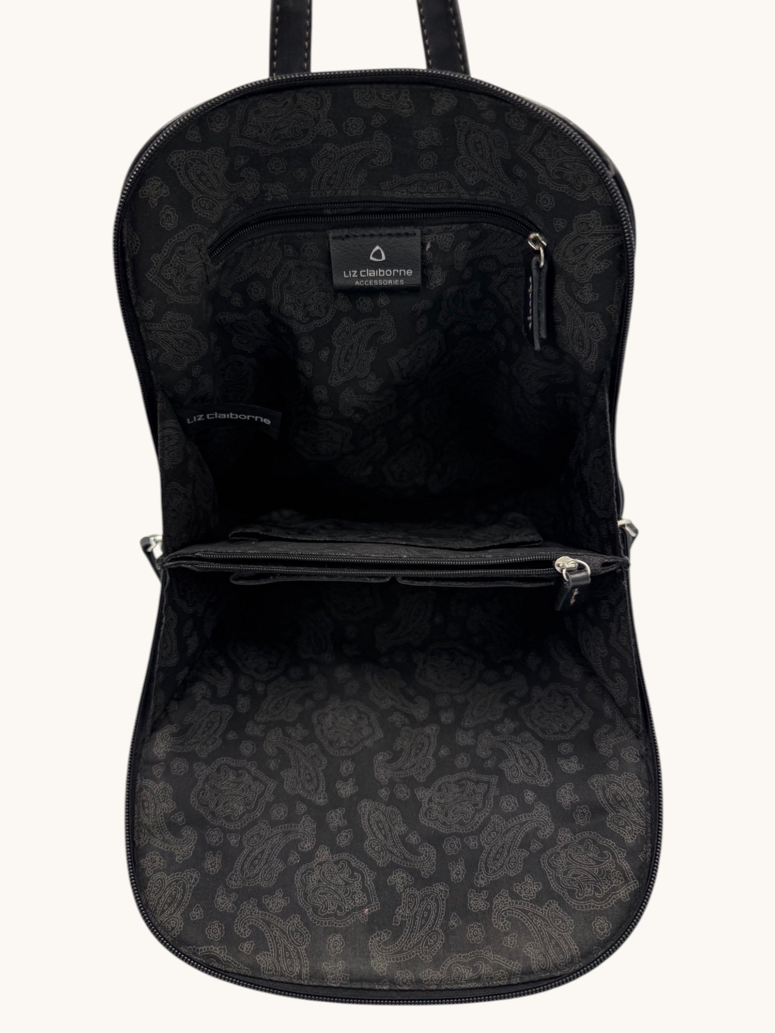 90s Liz Claiborne Black Mini Backpack