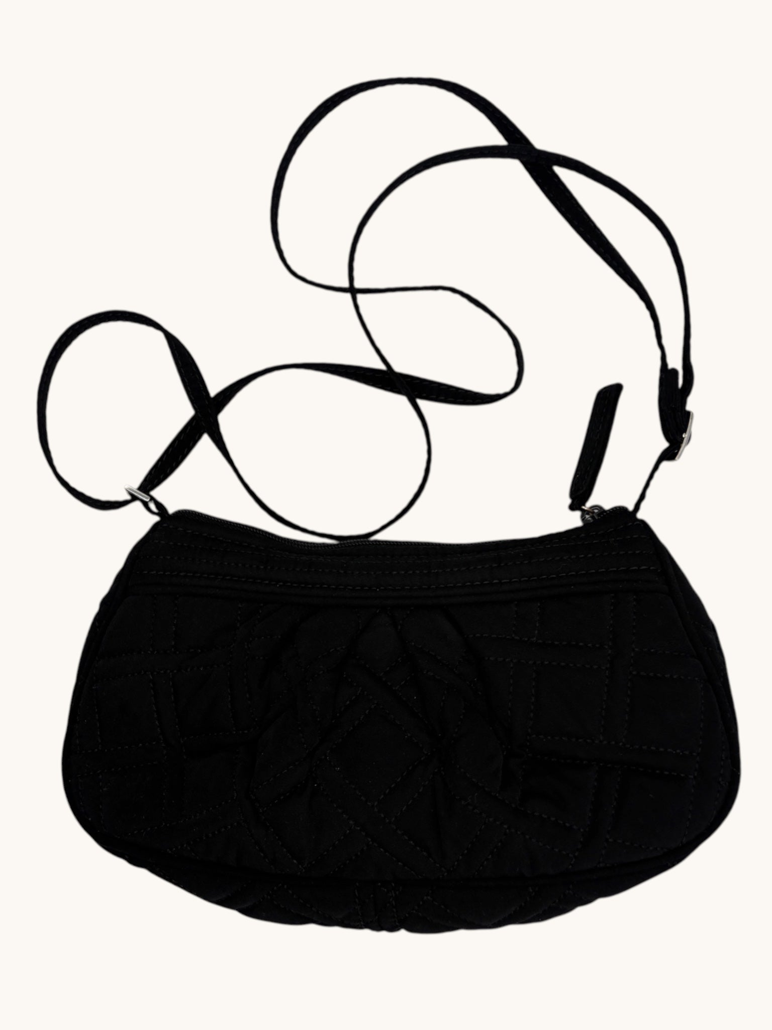 90s Vera Bradley Black Shoulder Bag