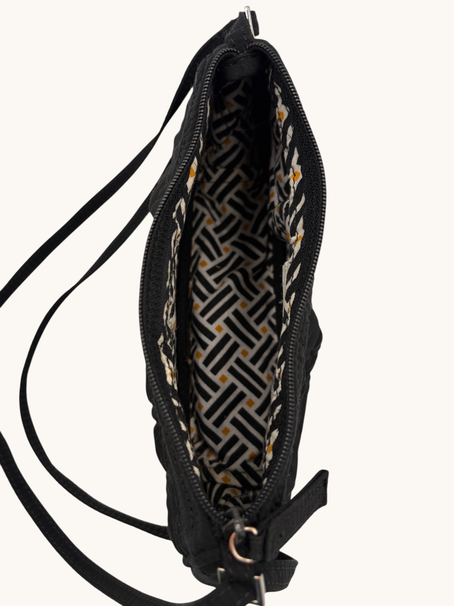 90s Vera Bradley Black Shoulder Bag