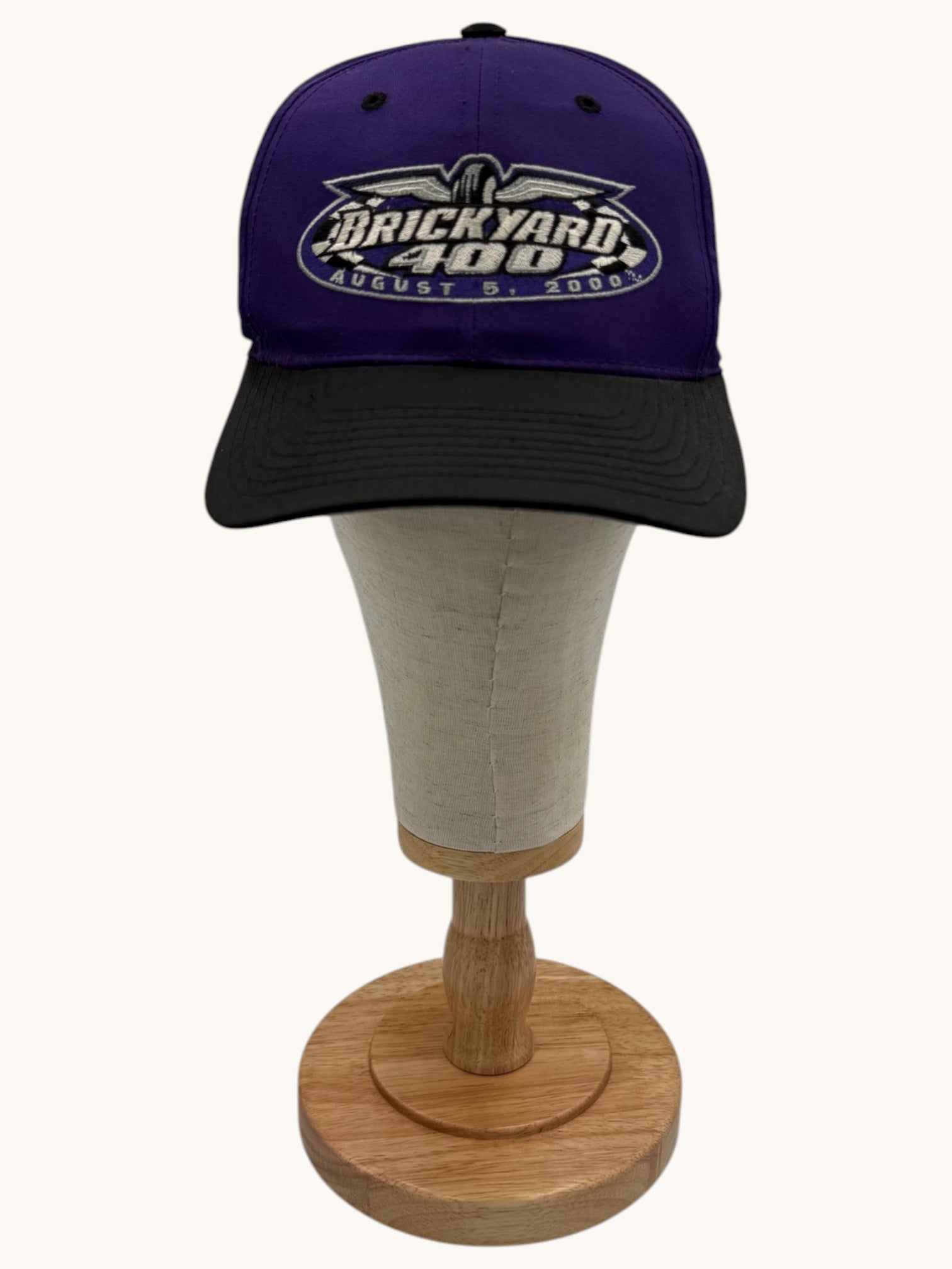 90s Sport Service Purple Black NASCAR Brickyard 400 Snapback