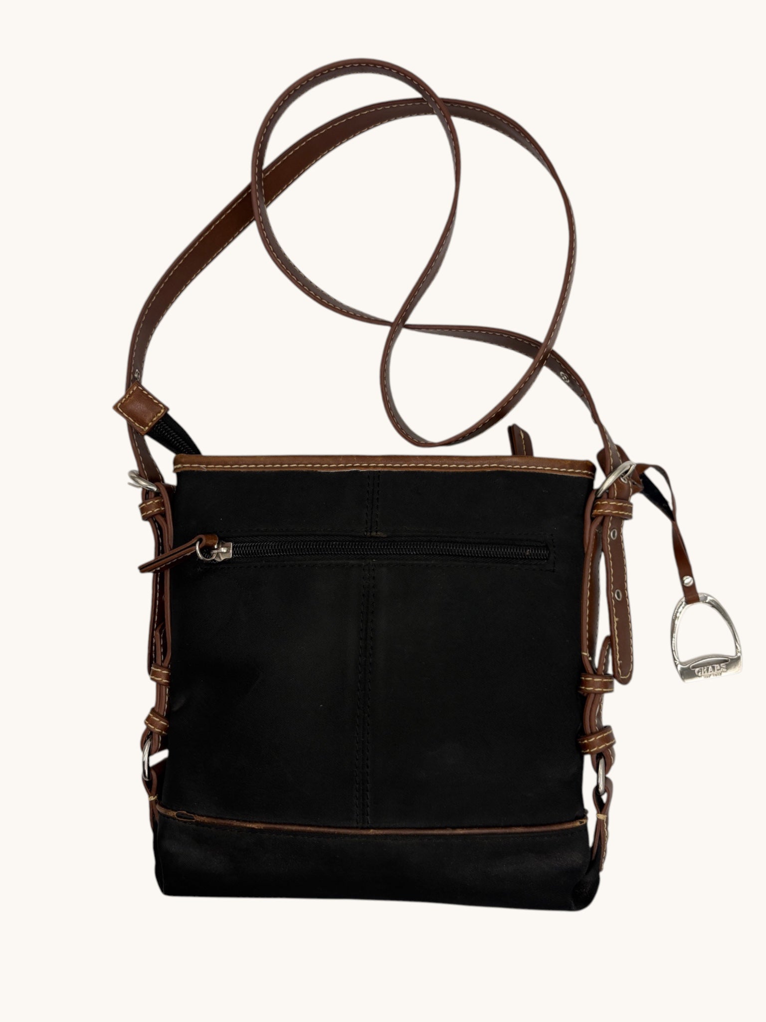 90s Chaps Black Crossbody Bag
