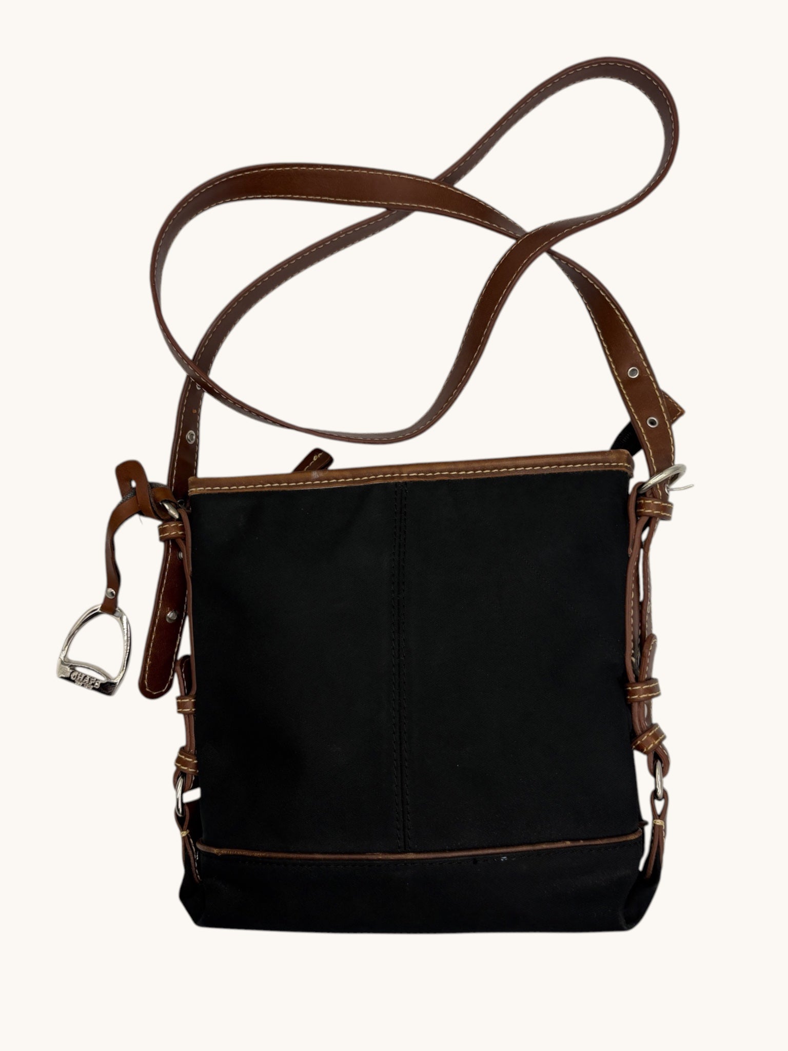 90s Chaps Black Crossbody Bag