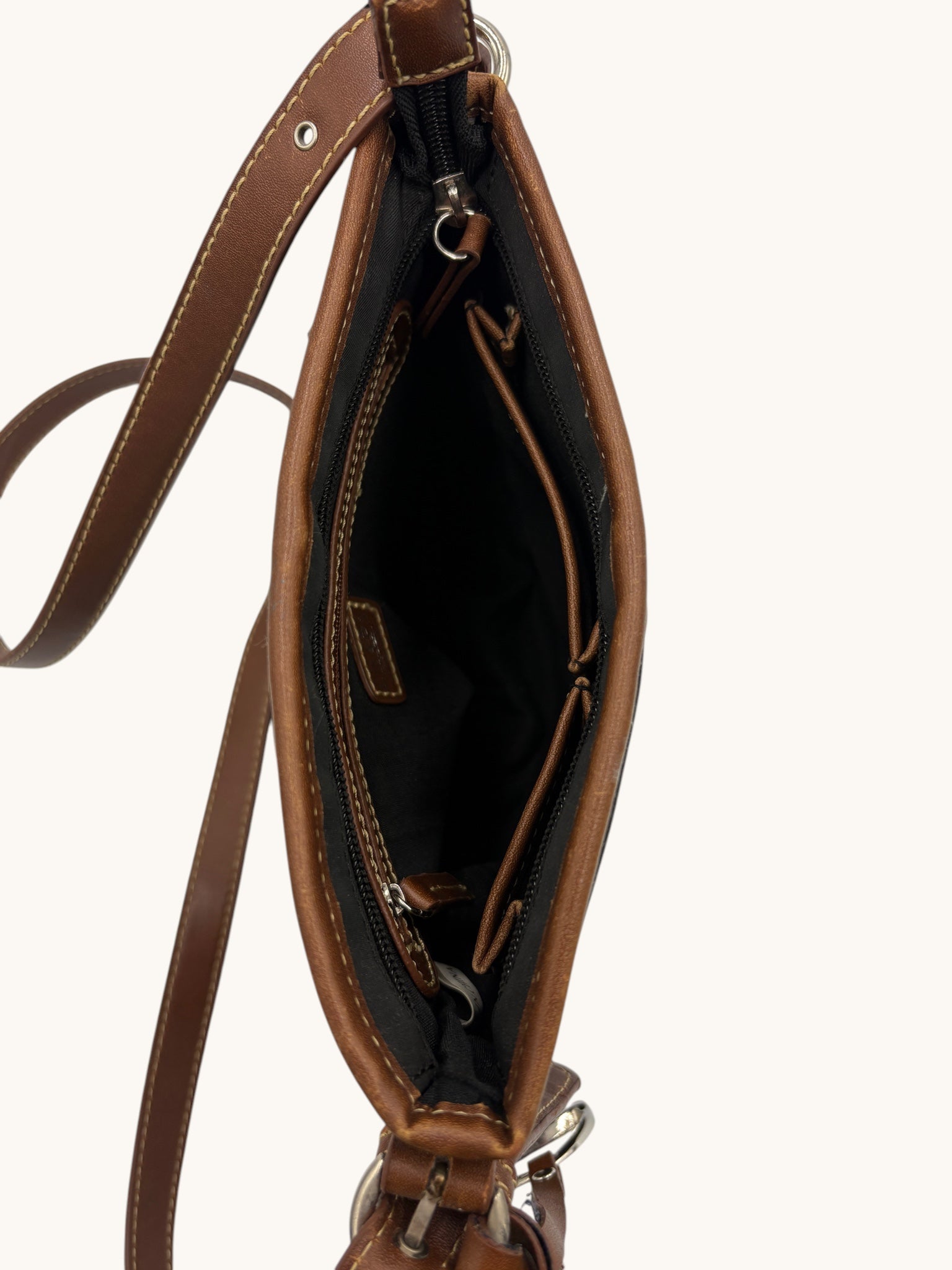 90s Chaps Black Crossbody Bag