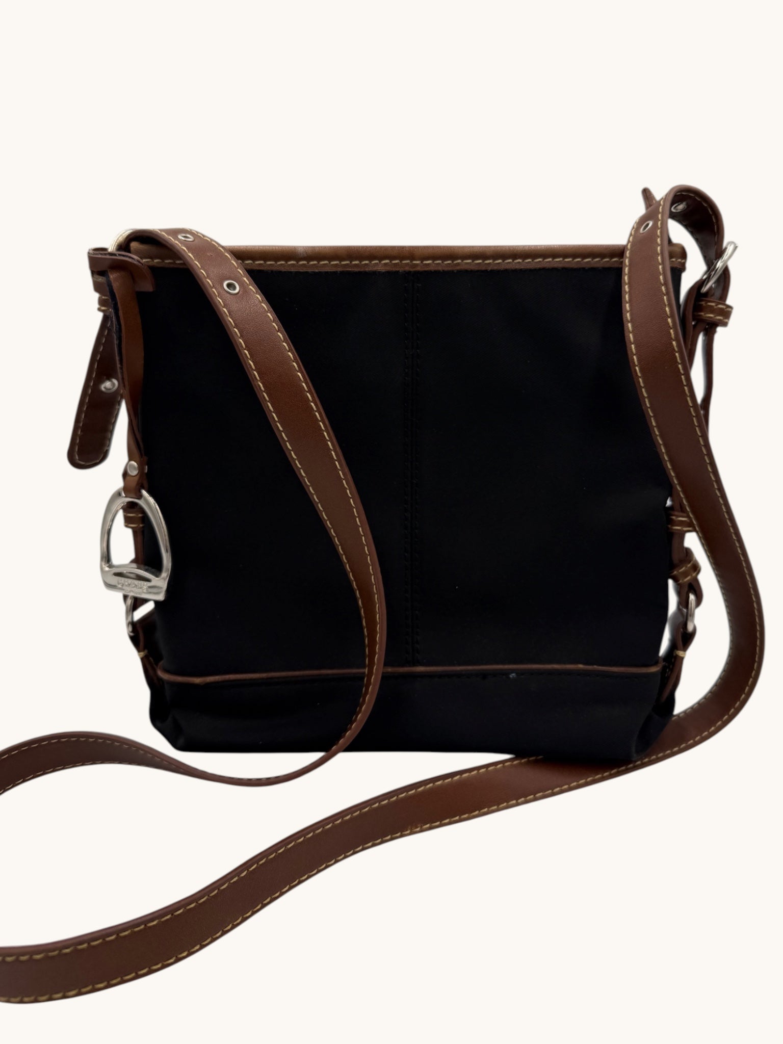 90s Chaps Black Crossbody Bag