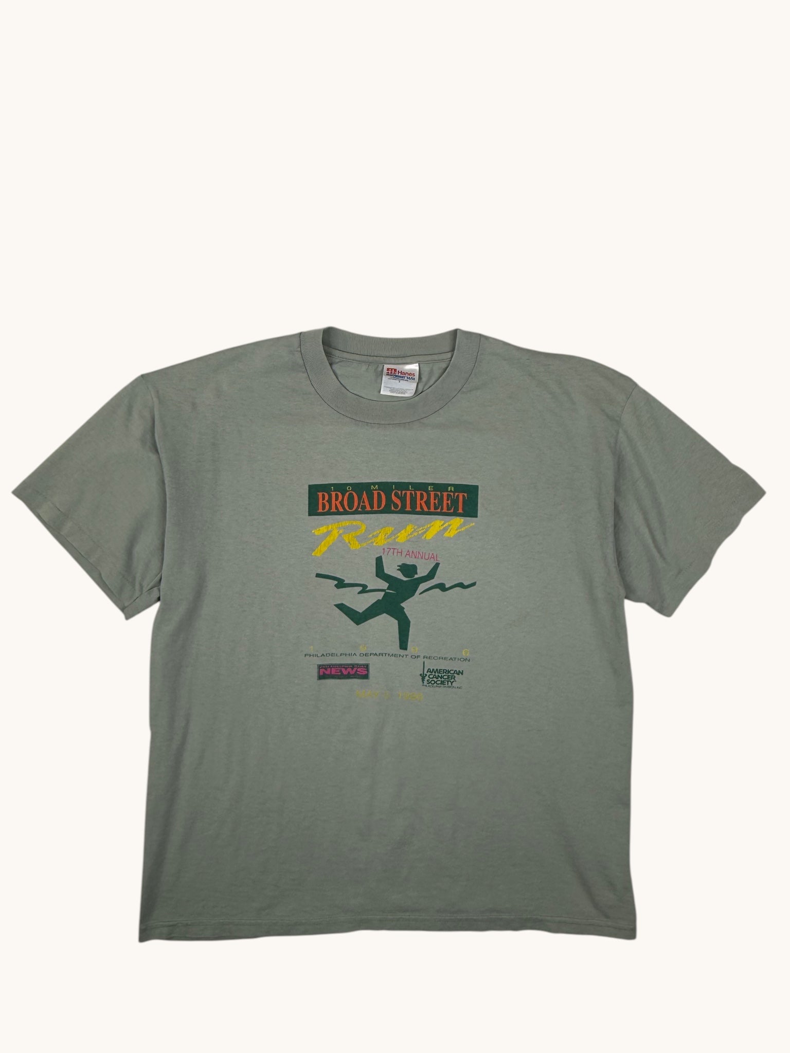 90s Hanes Broad St Run Graphic Tee - L
