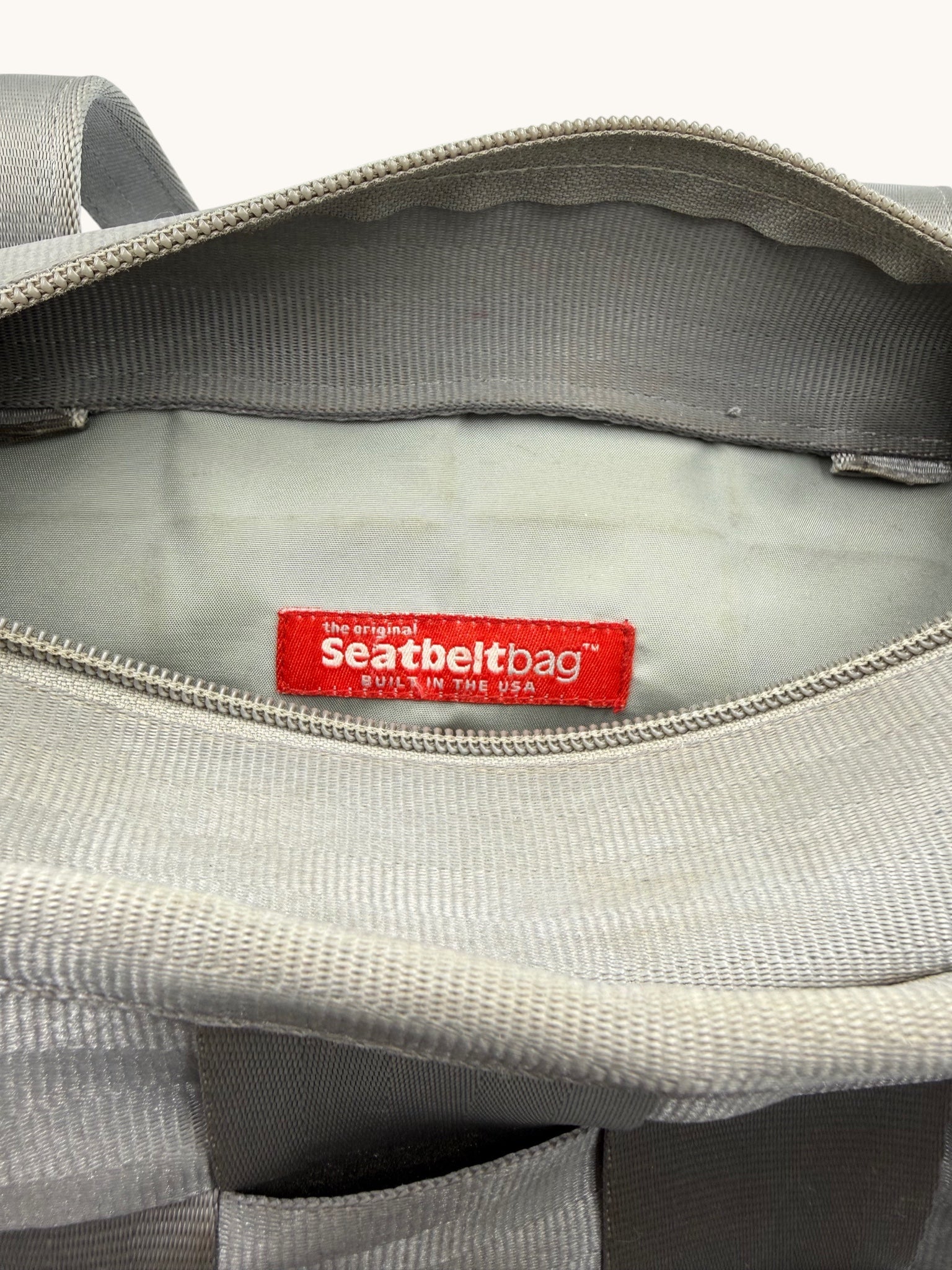 90s Harvey's Gray Seatbelt Bag
