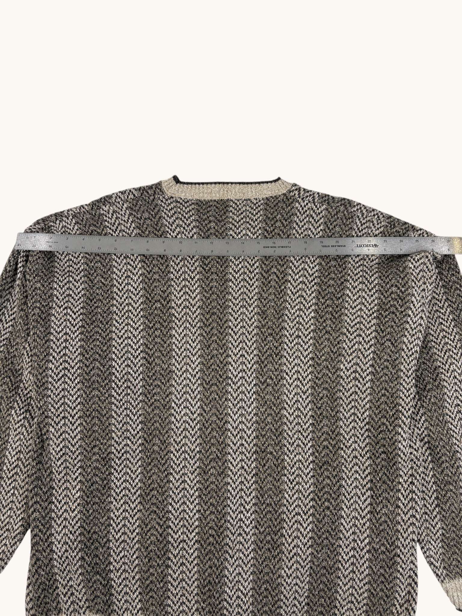 90s Liberty Sweaters Green Stripe Sweater - XL